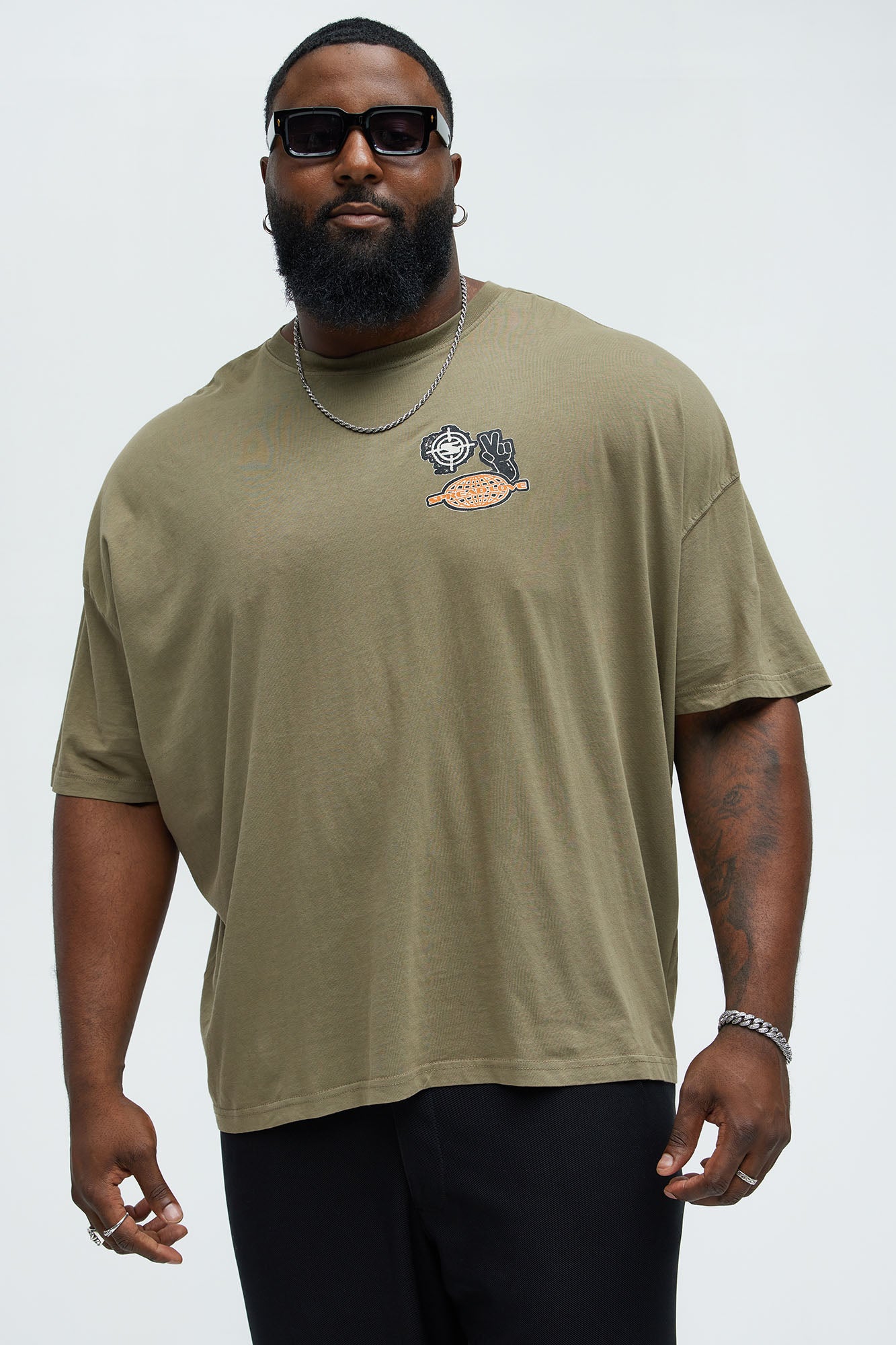 Creative Minds Oversized Short Sleeve Tee - Brown - Image 5