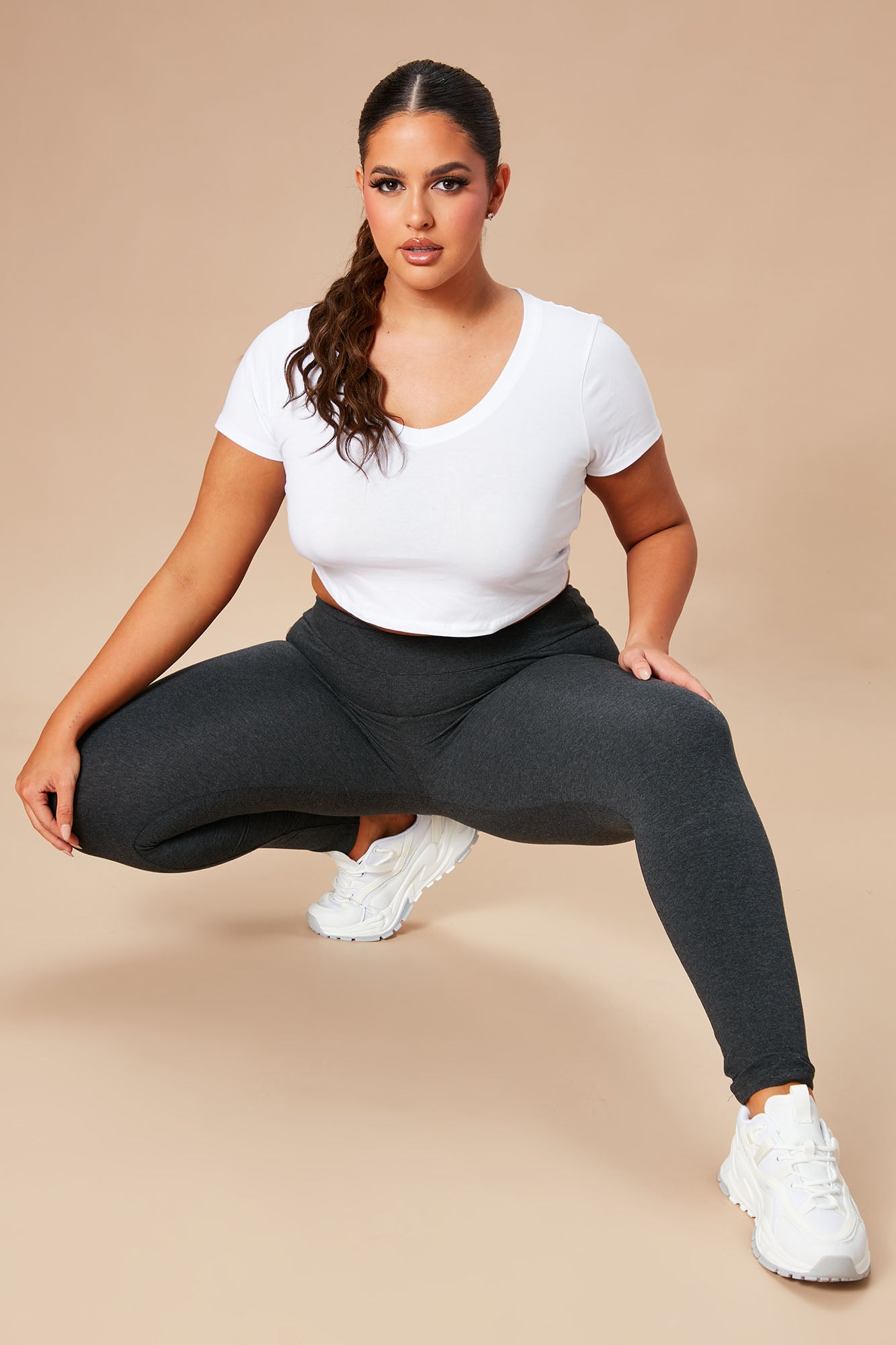 Running Around High Rise Legging - Charcoal - Image 5