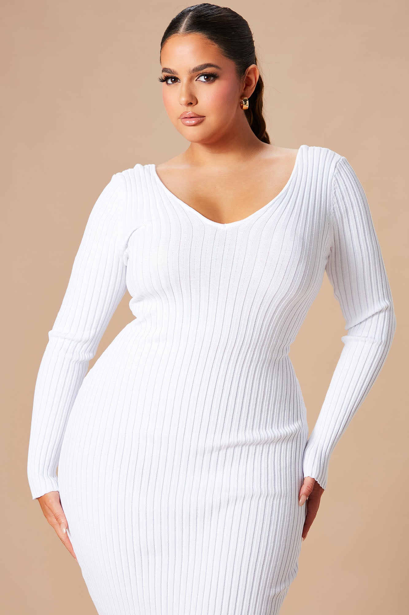 Kallan Knit Dress - White - Image 10