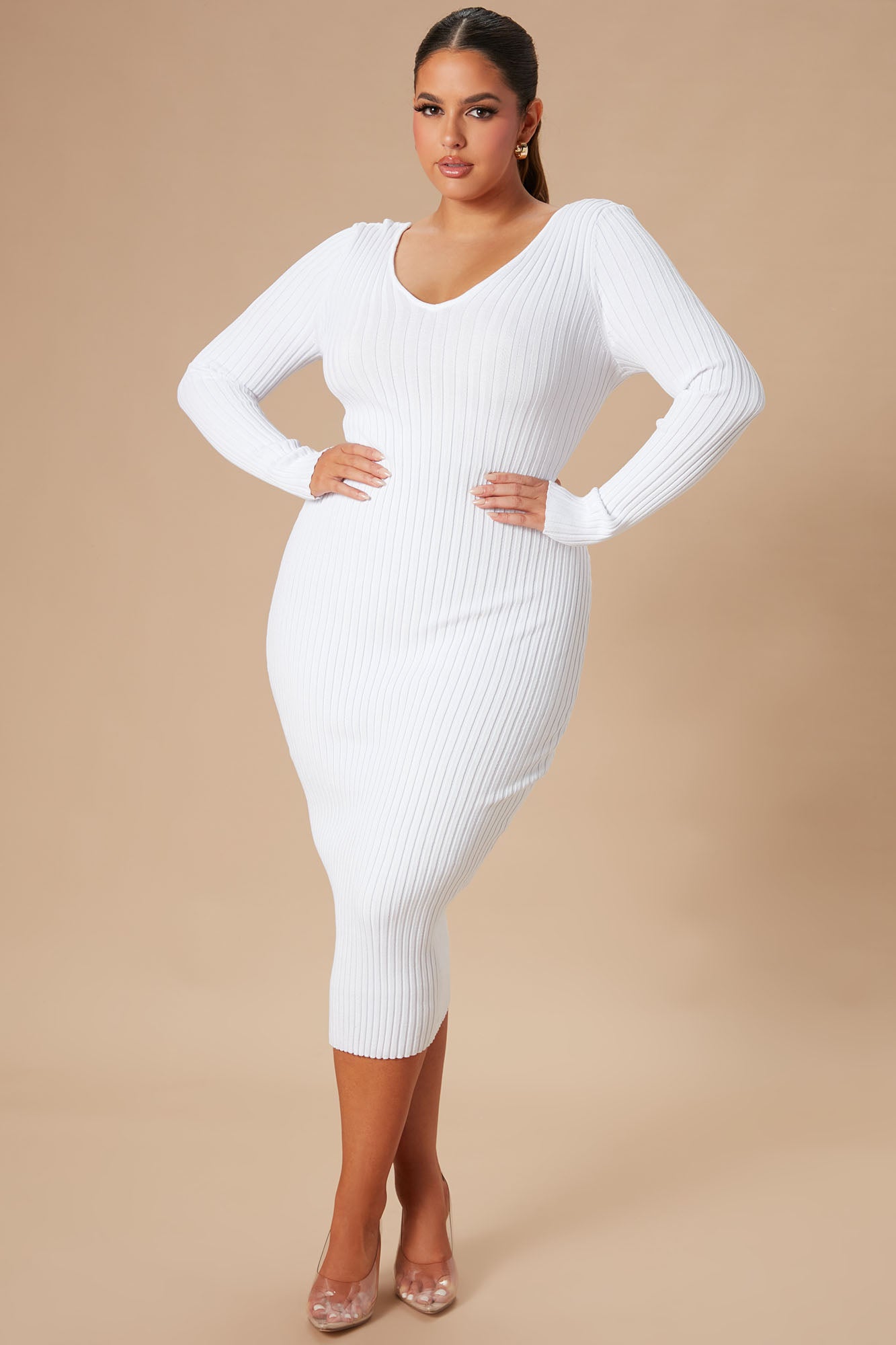 Kallan Knit Dress - White - Image 8