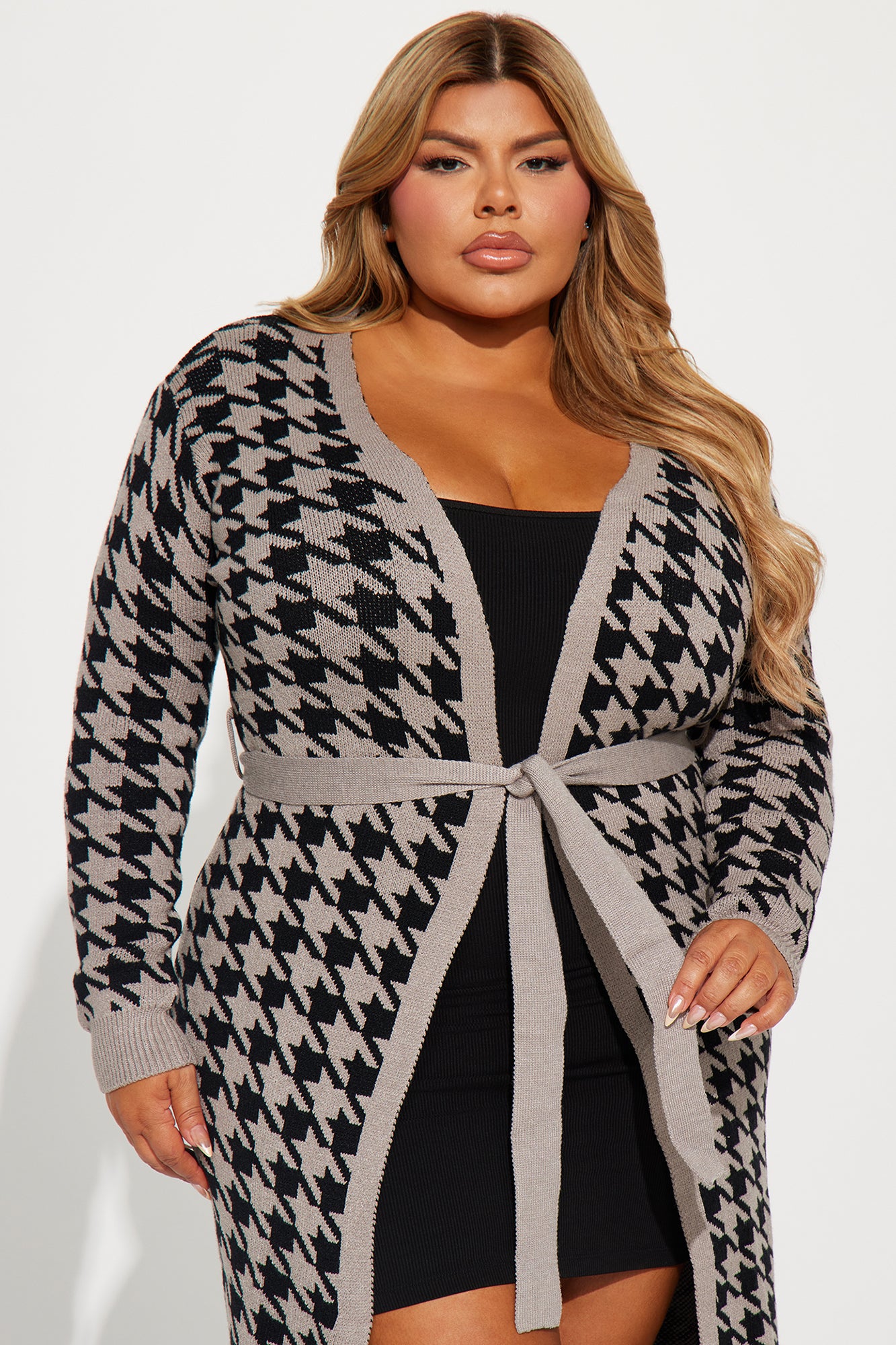 Match By Vibe Cardigan - Black/Grey - Image 6