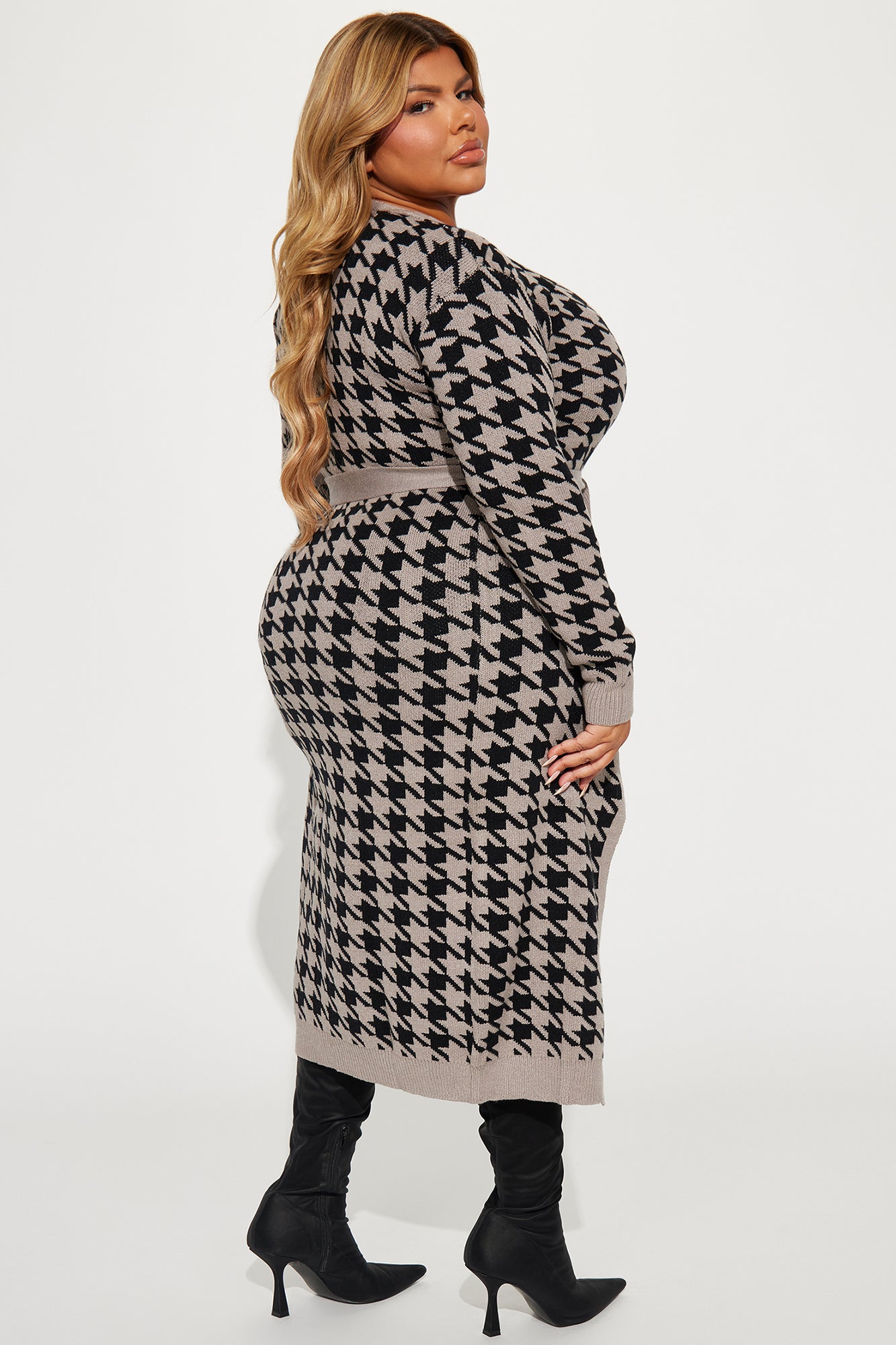 Match By Vibe Cardigan - Black/Grey - Image 7