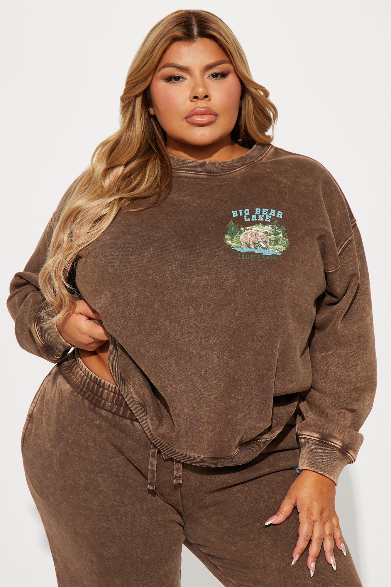 Big Bear Sweatsuit - Brown - Image 6