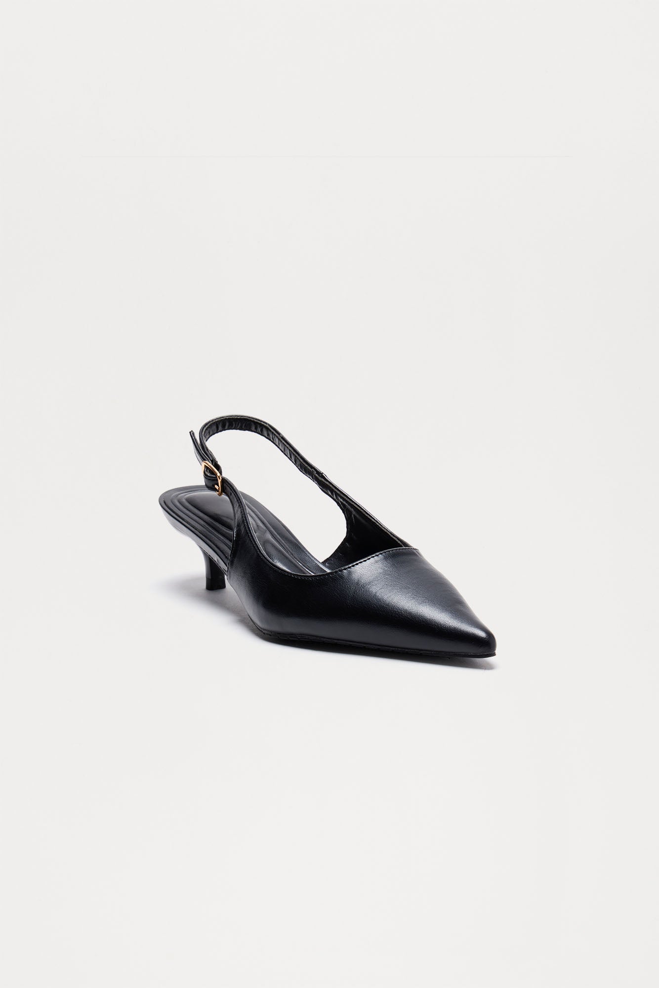 Tux Kitten Heel Pumps - Black - Image 3