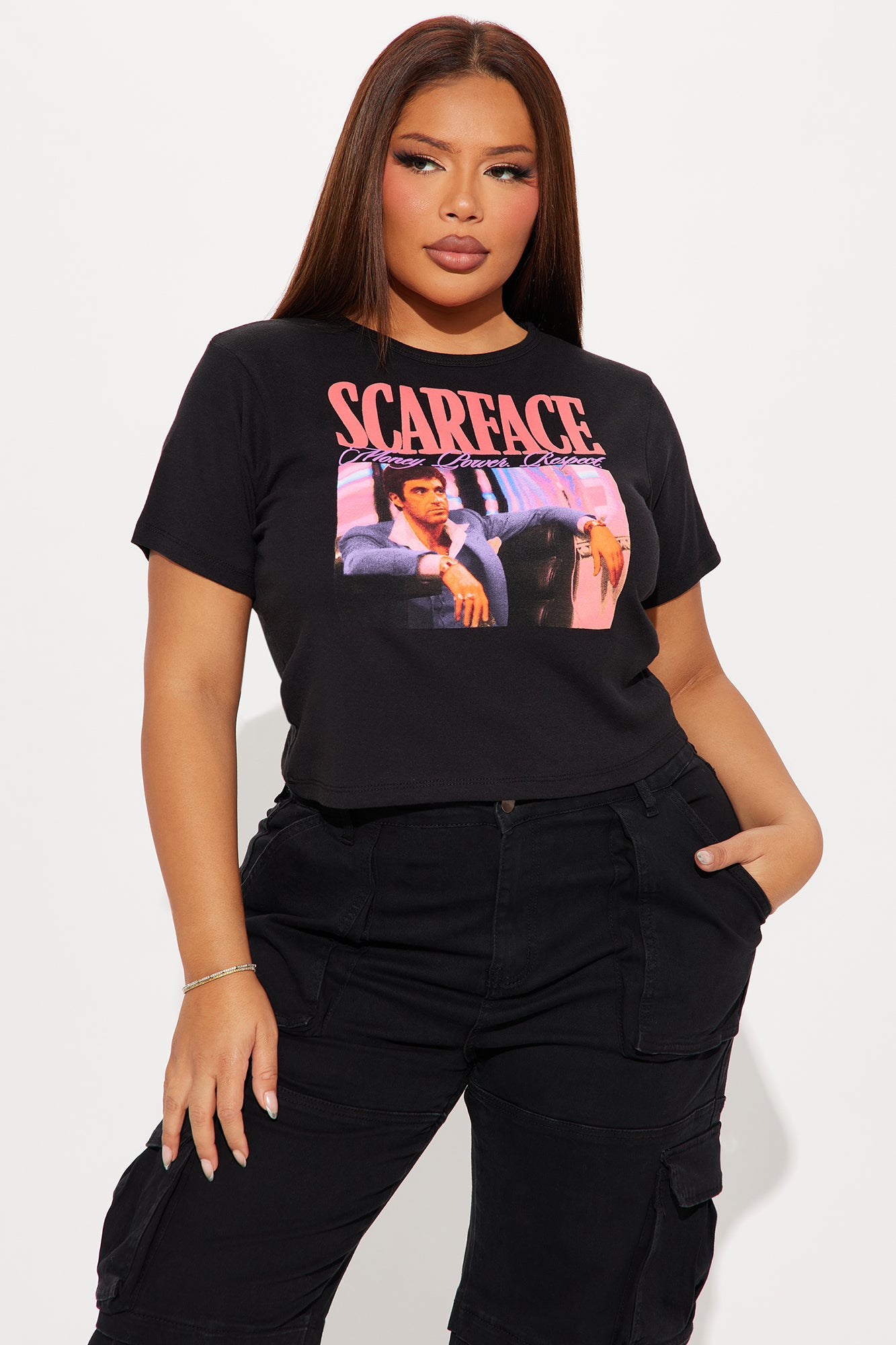 Scarface Baby Tee - Black - Image 4