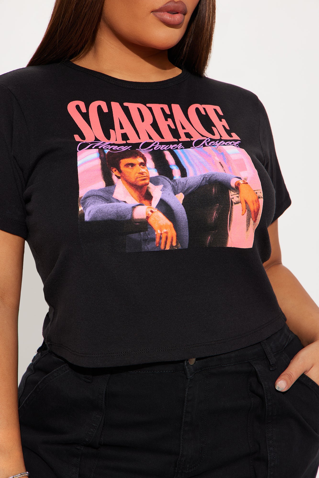 Scarface Baby Tee - Black - Image 7