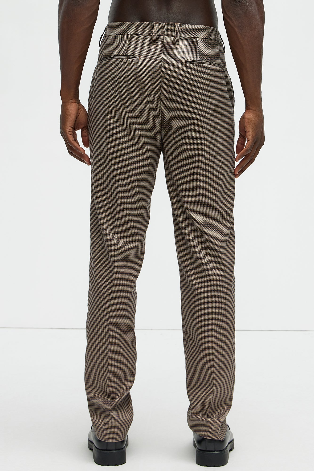 Inoa Houndstooth Slim Trousers - Brown/combo - Image 5