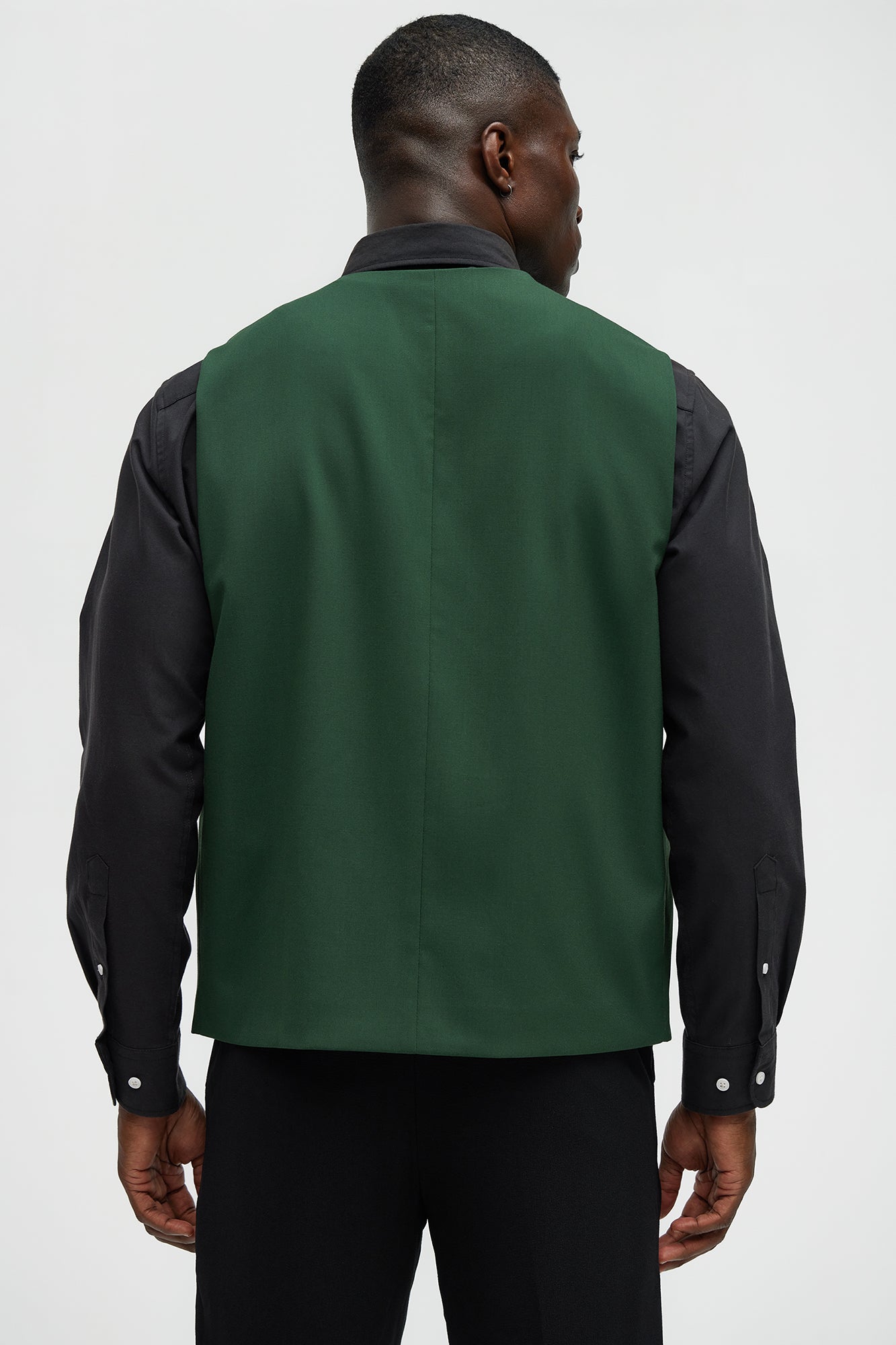Modern Stretch Waistcoat - Green - Image 4