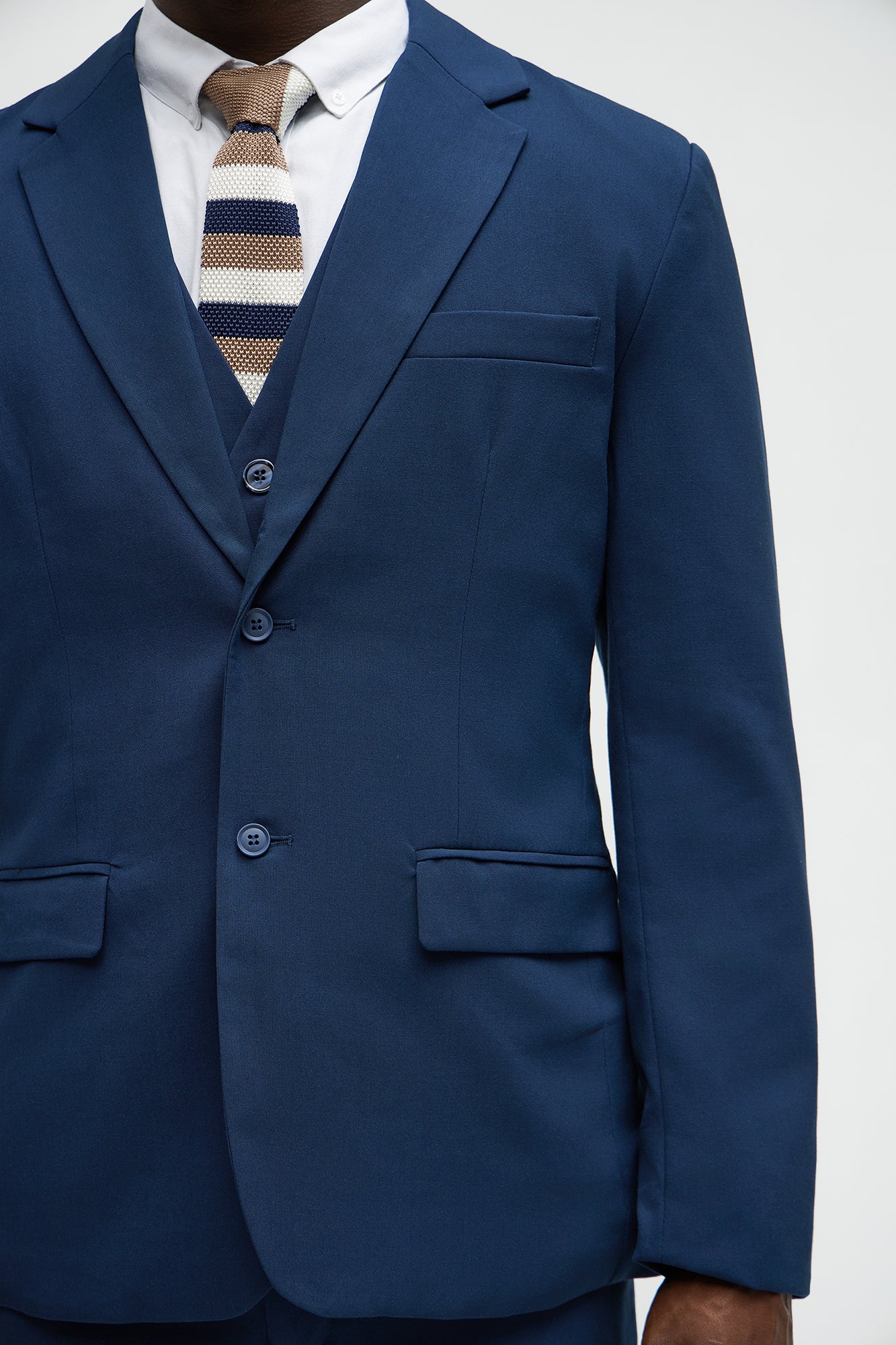 The Modern Stretch Suit Jacket - Navy - Image 3