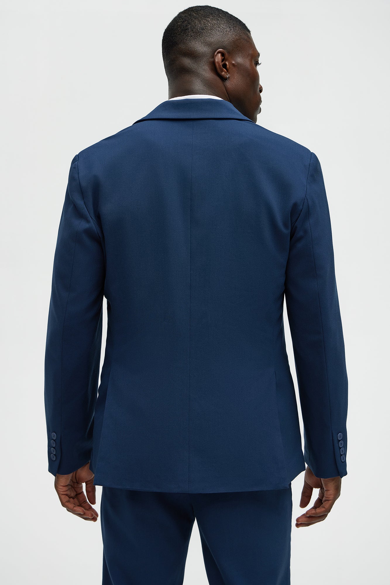 The Modern Stretch Suit Jacket - Navy - Image 4