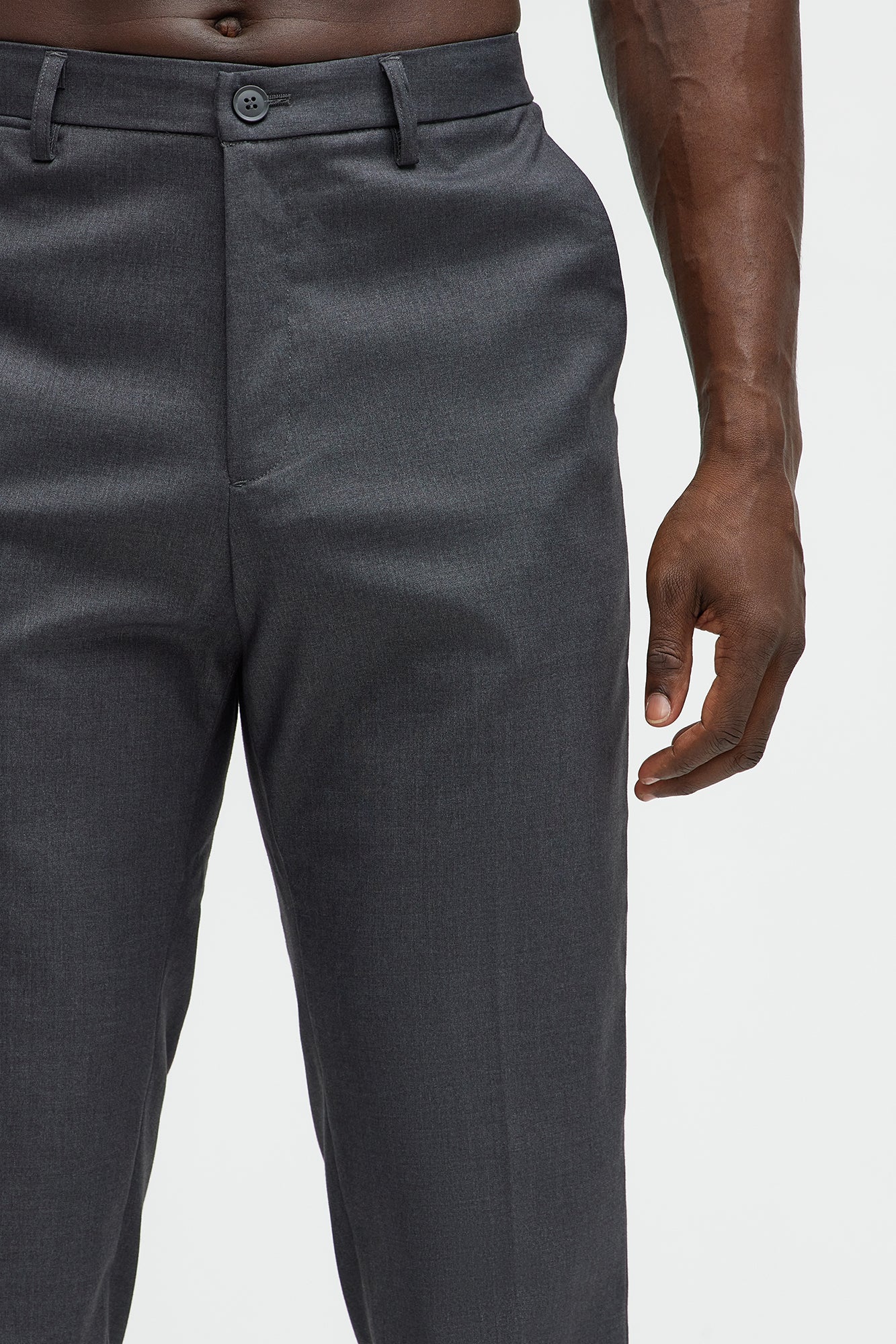 The Modern Stretch Slim Trouser - Charcoal - Image 4