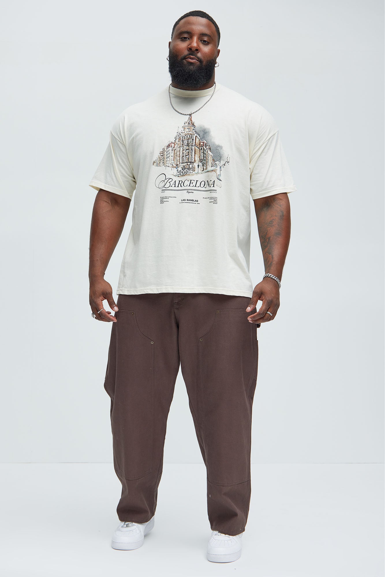 Barcelona Espana Short Sleeve Tee - White - Image 5