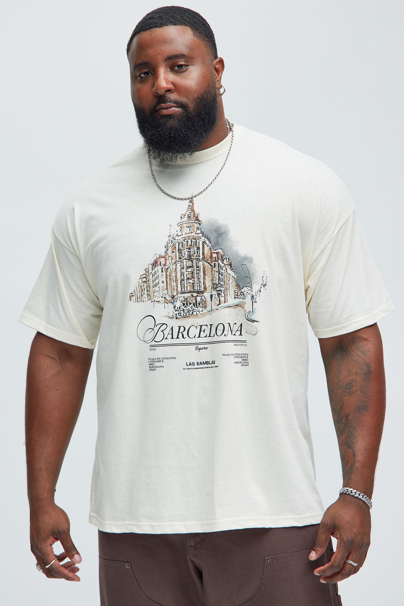 Barcelona Espana Short Sleeve Tee - White - Image 4