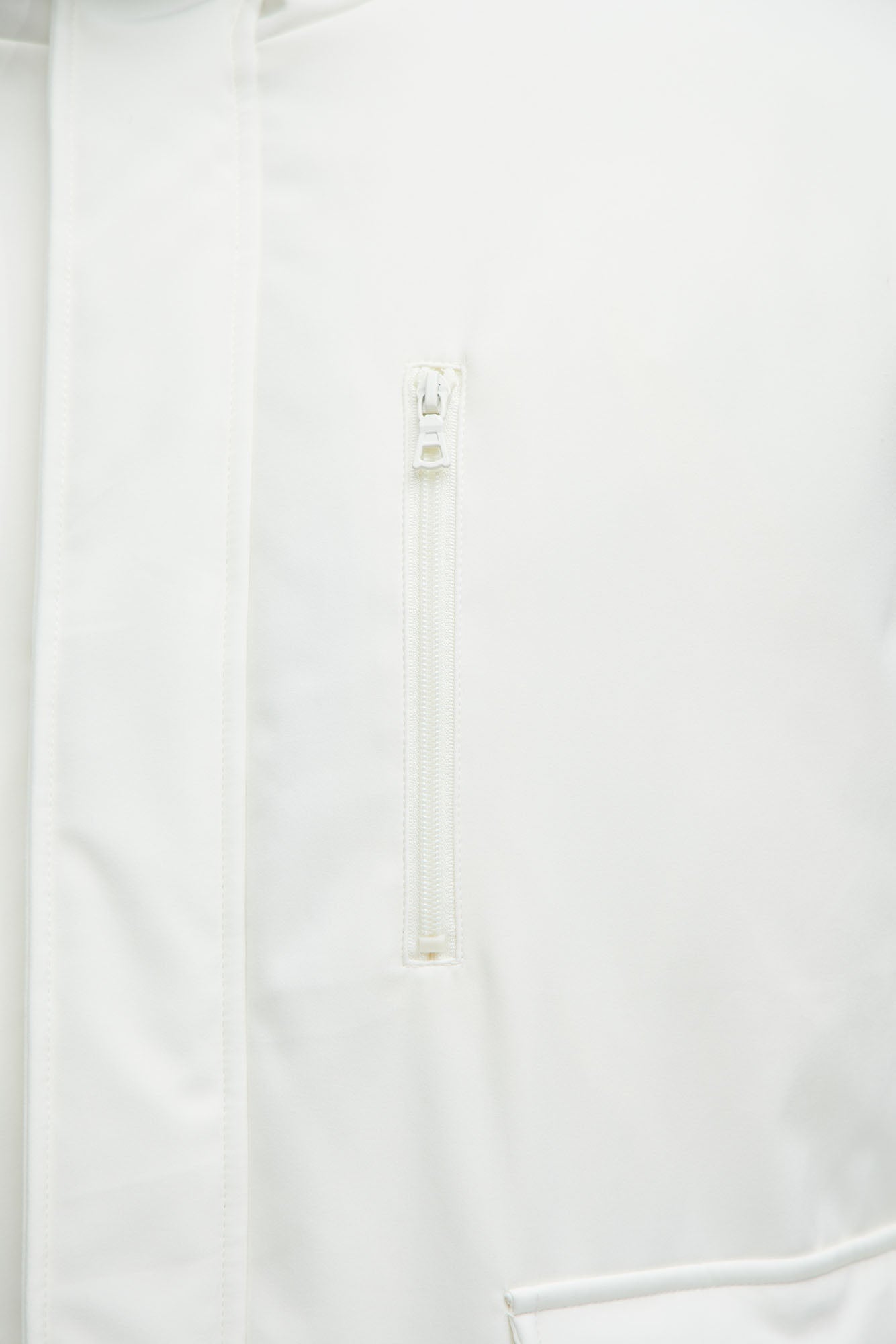 Better Days Padded Hooded Long Coat - Off White - Image 8