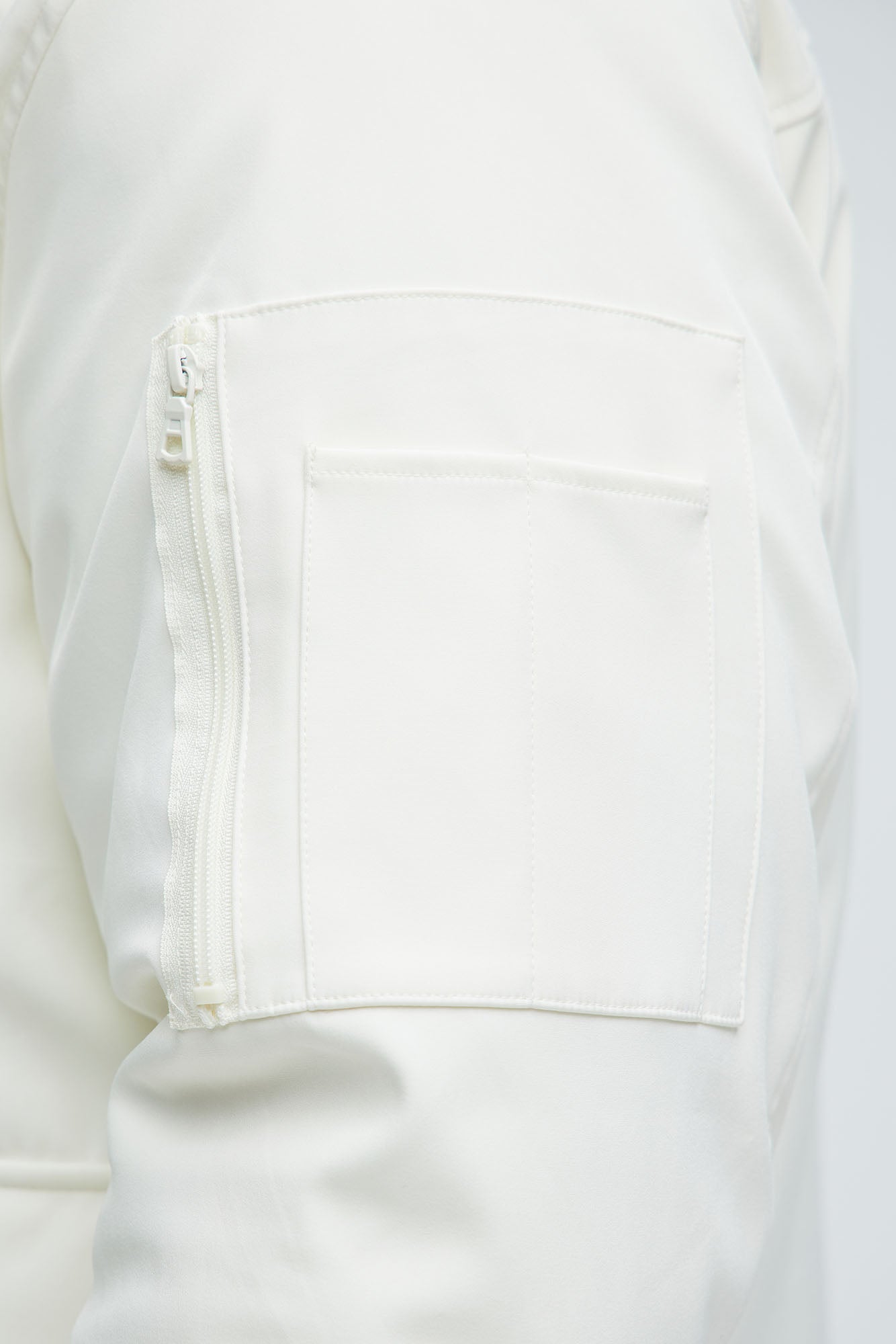 Better Days Padded Hooded Long Coat - Off White - Image 9