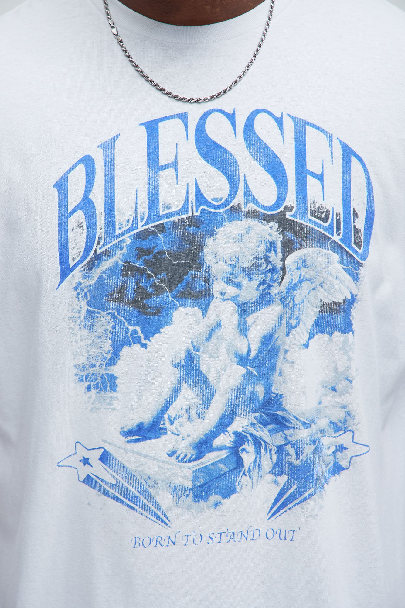 Born To Stand Out Short Sleeve Tee - White - Image 6