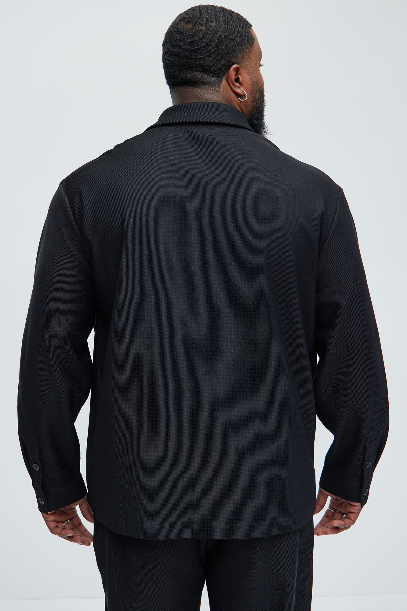 Turner Pocket Button Up Shirt - Black - Image 8