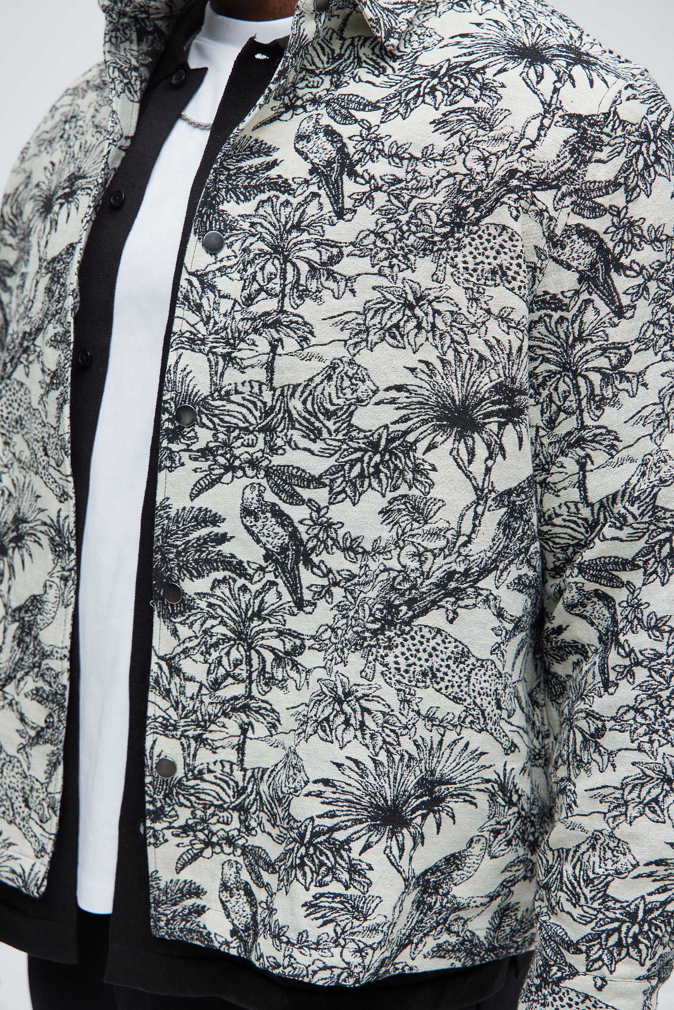 Even Better Tapestry Button Up Shirt - Black/combo - Image 7