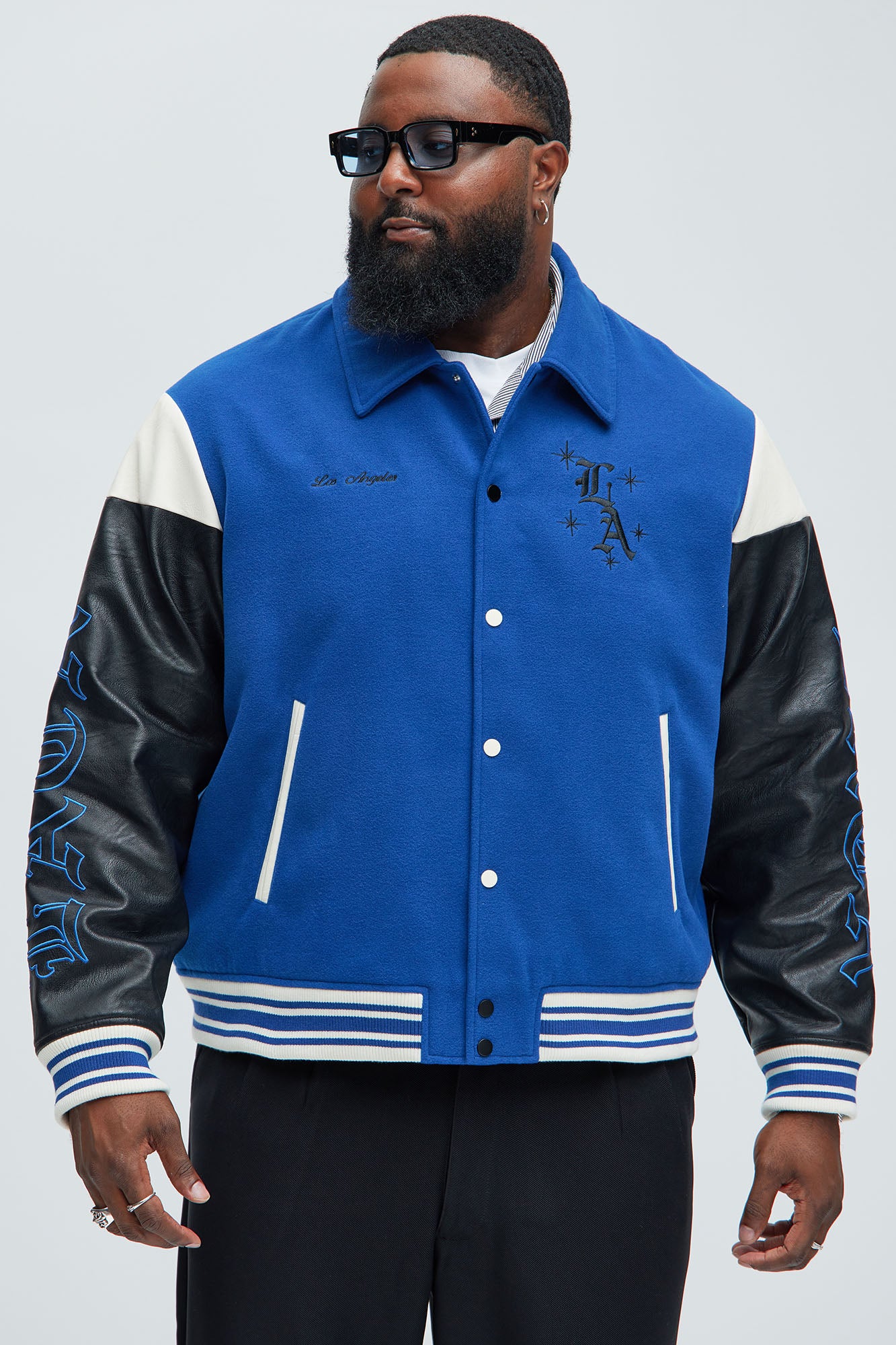 Angel Varsity Jacket - Blue - Image 7