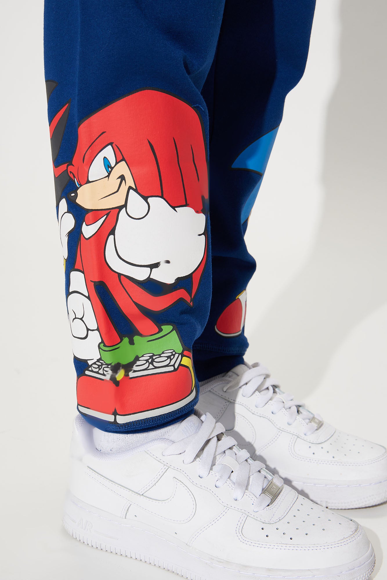 Mini Sonic Embroidered Fleece Jogger Set - Navy - Image 6