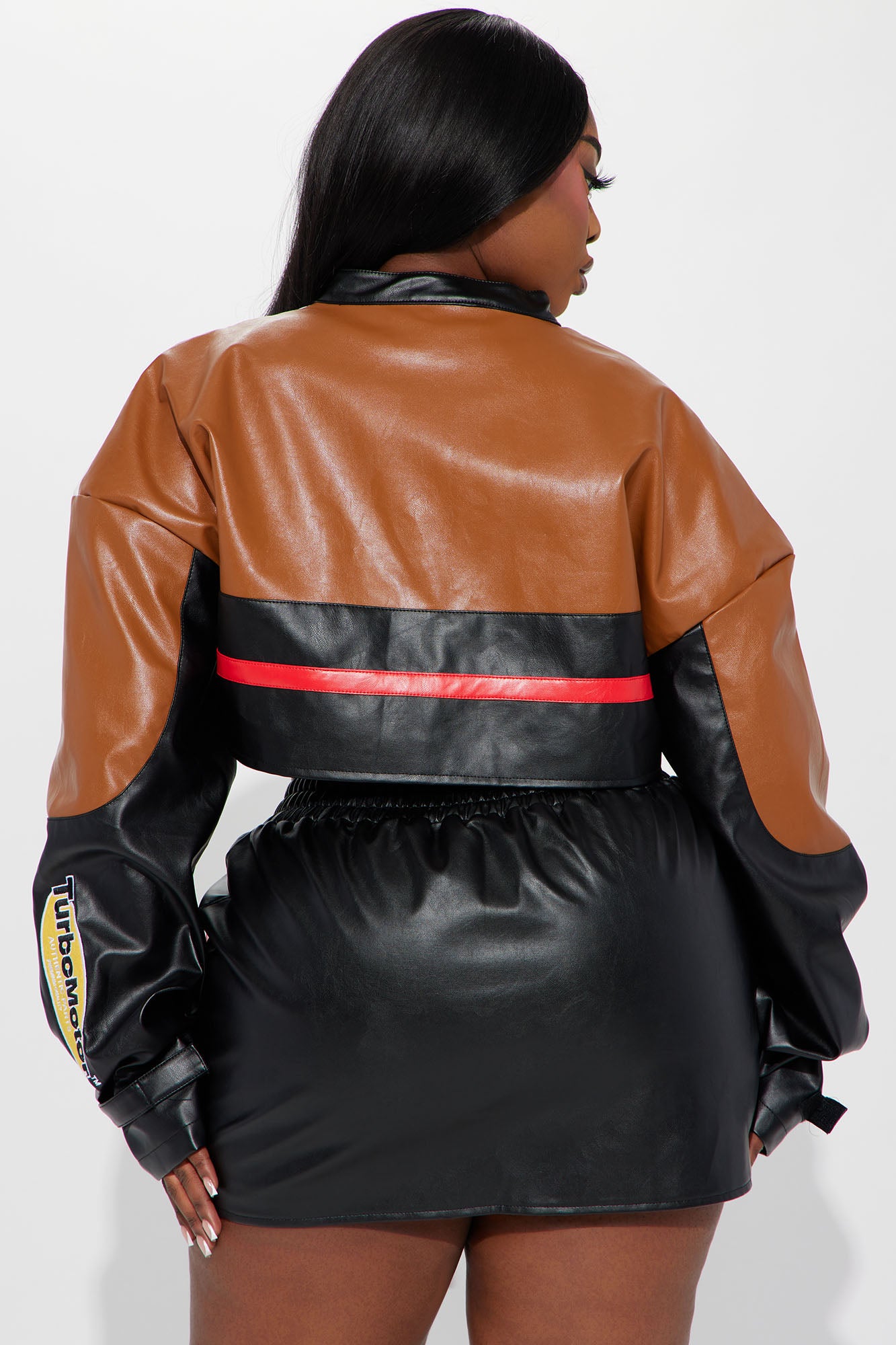 Thrill Ride Skirt Set - Brown Combo - Image 10