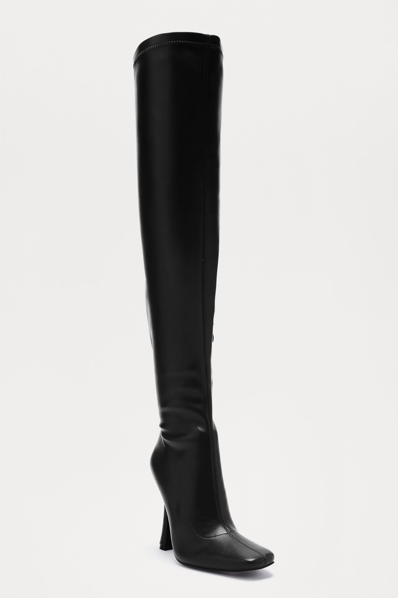 Zella Thigh High Boots - Black - Image 3