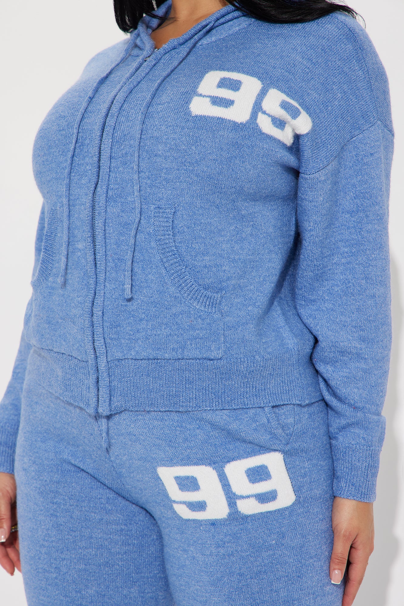 99 Problems Sweater Pant Set - Blue - Image 4