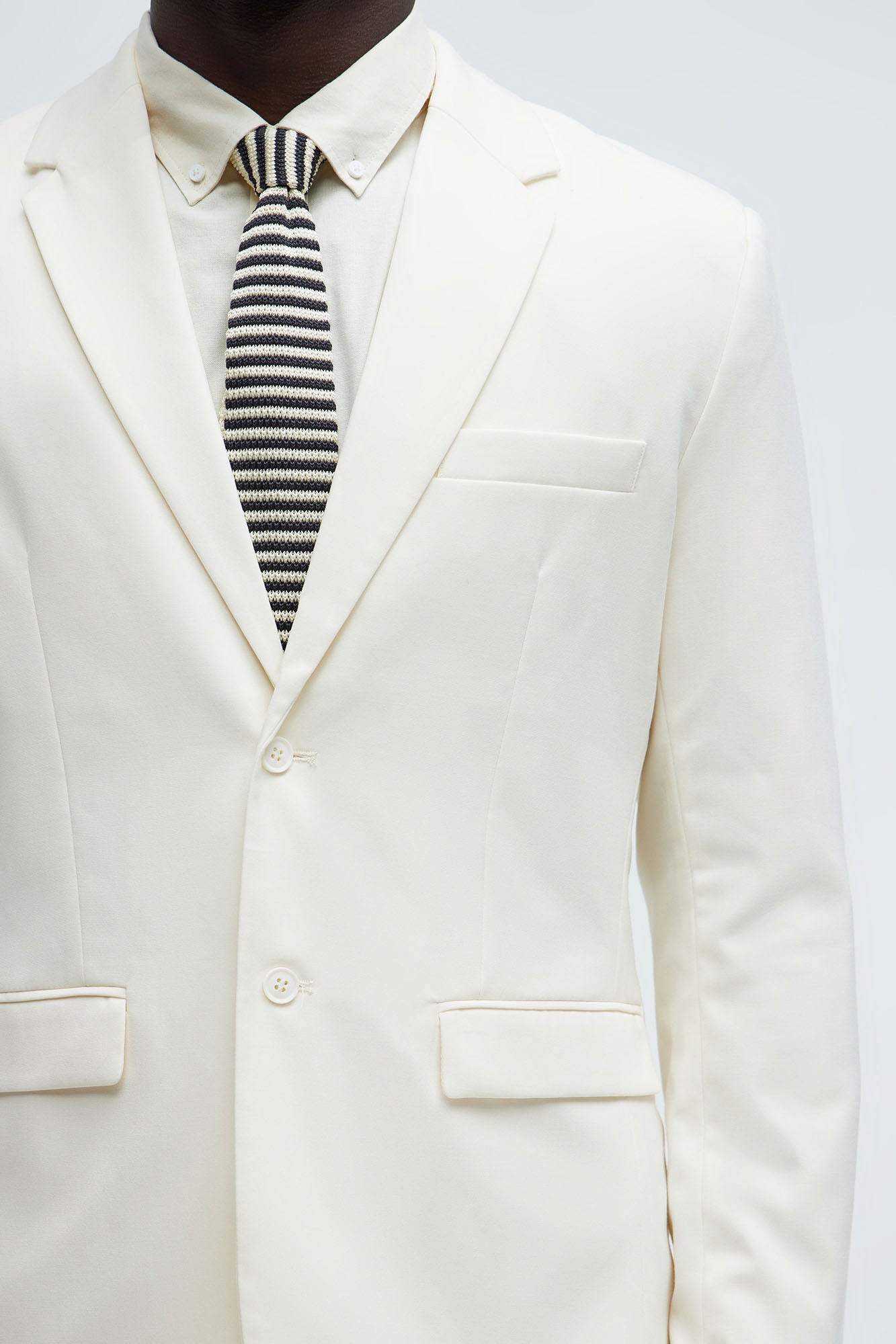 The Modern Stretch Suit Jacket - Off White - Image 4