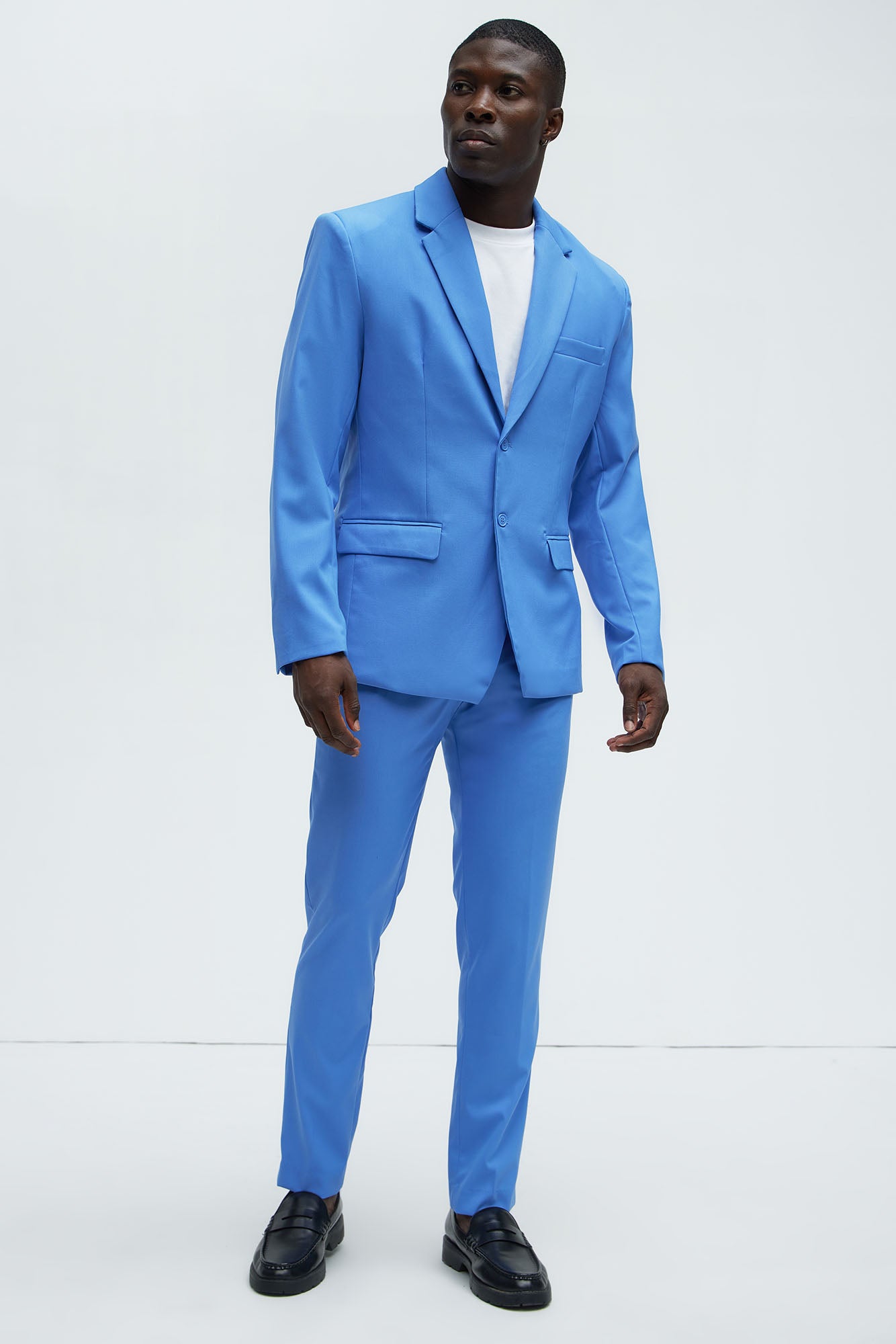 The Modern Stretch Slim Trouser - Blue - Image 5