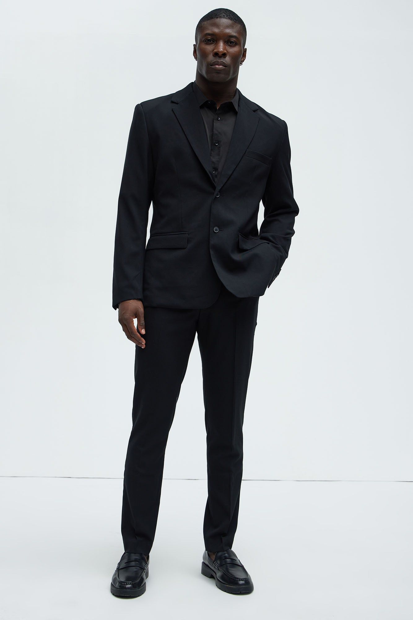 The Modern Stretch Slim Trouser - Black - Image 3