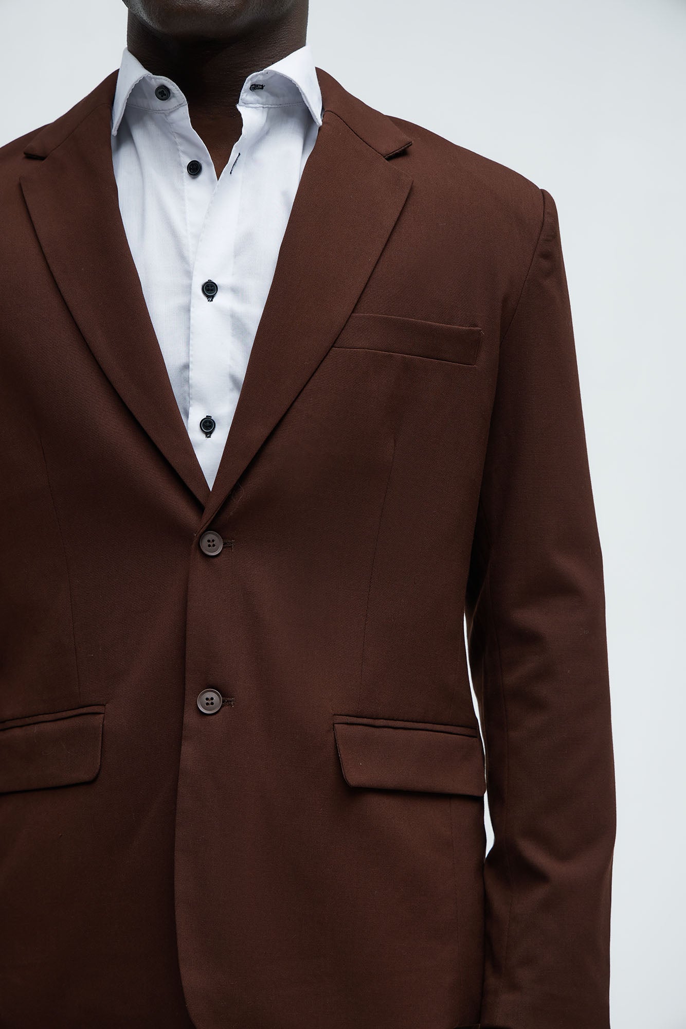 The Modern Stretch Suit Jacket - Brown - Image 6
