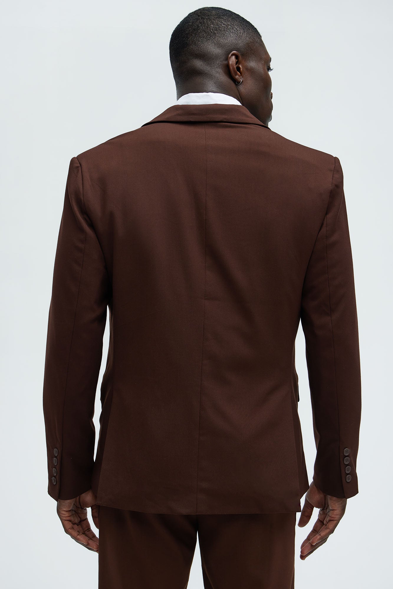 The Modern Stretch Suit Jacket - Brown - Image 7