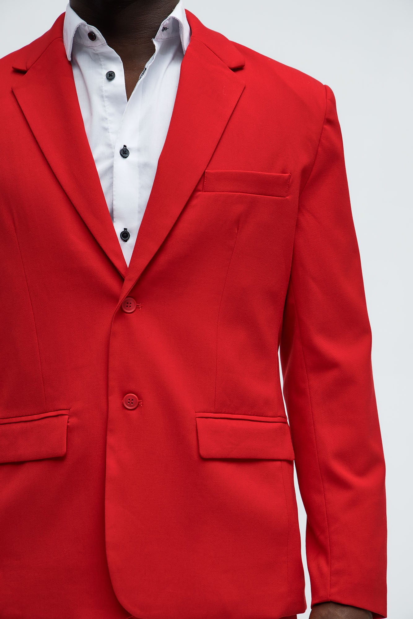 The Modern Stretch Suit Jacket - Red - Image 4