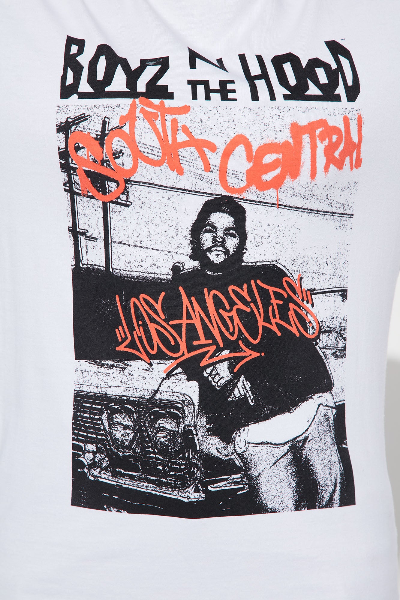 Boyz N The Hood Street Art Top - White - Image 3