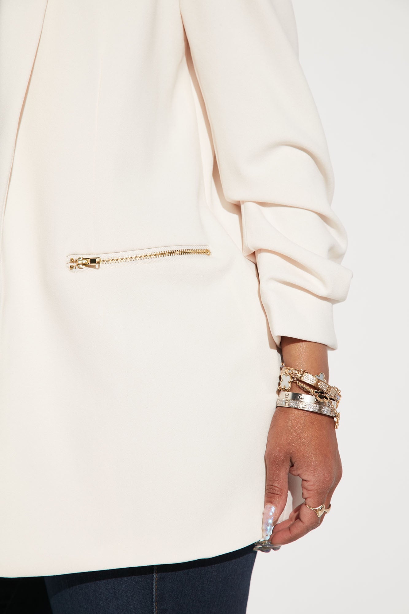 Bethany Blazer - Cream - Image 3