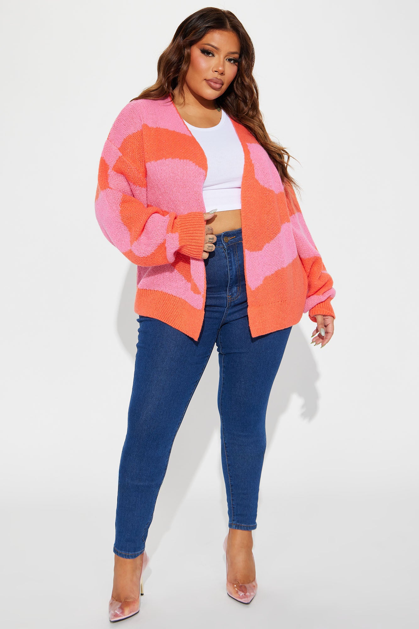 All Mixed Up Cardigan - Pink/combo - Image 6