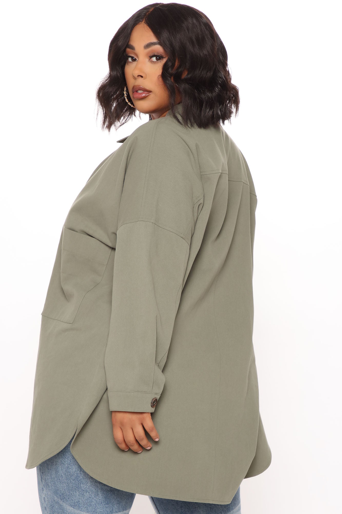 Daleyza Shacket - Olive - Image 6