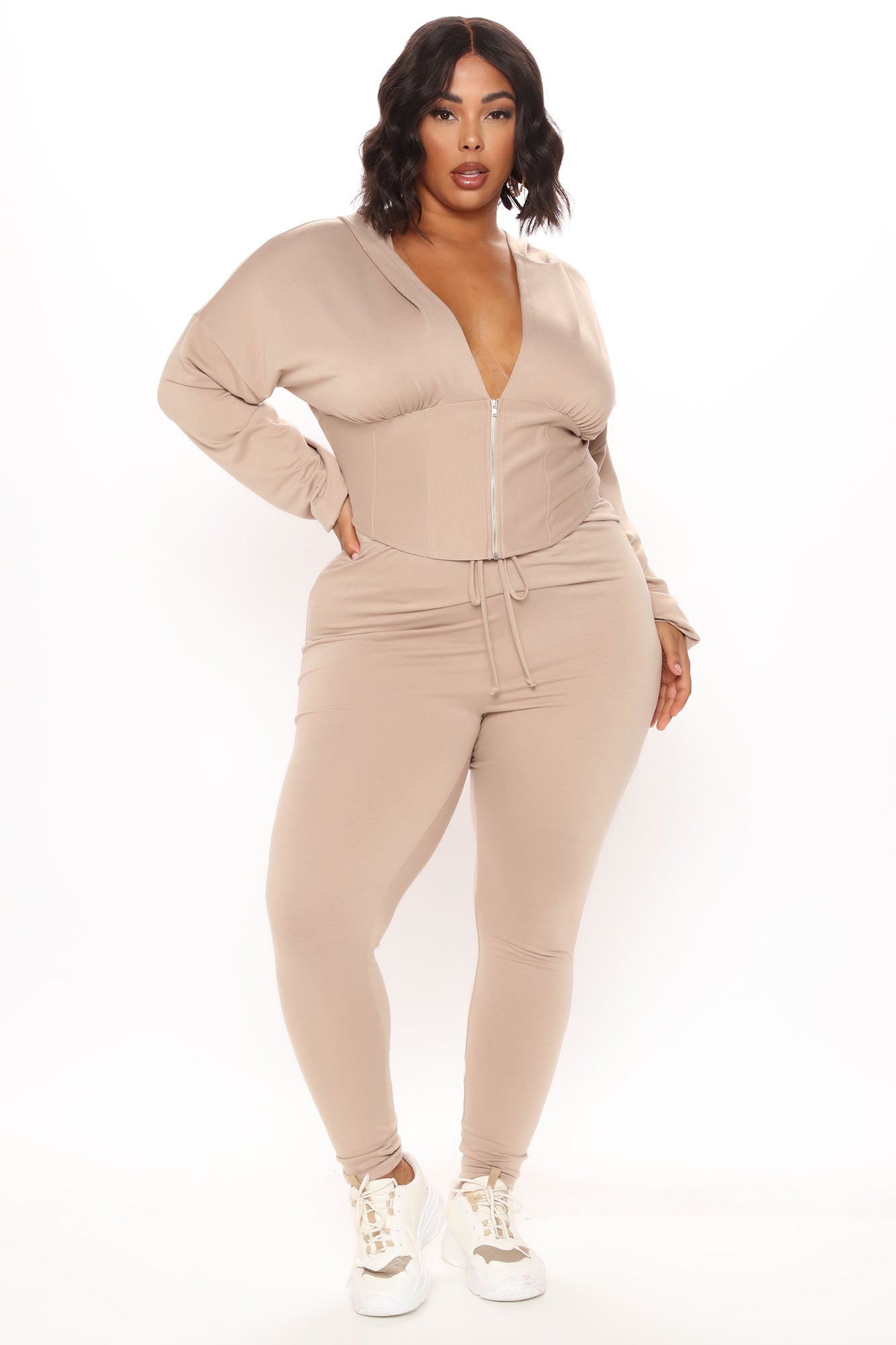 Better Than Ever Hoodie Set - Taupe - Image 7