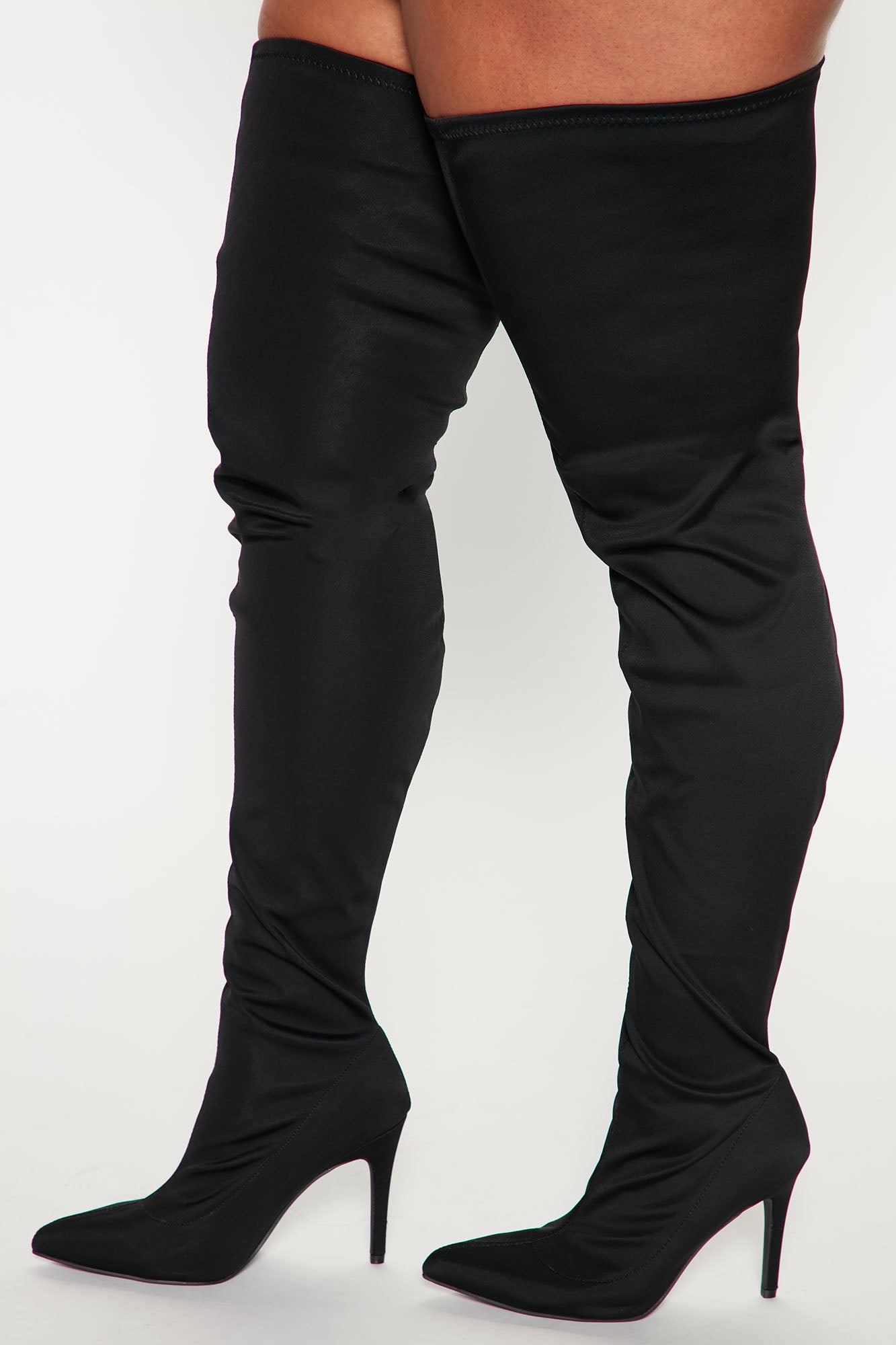 Keyana Thigh High Boot - Black - Image 4