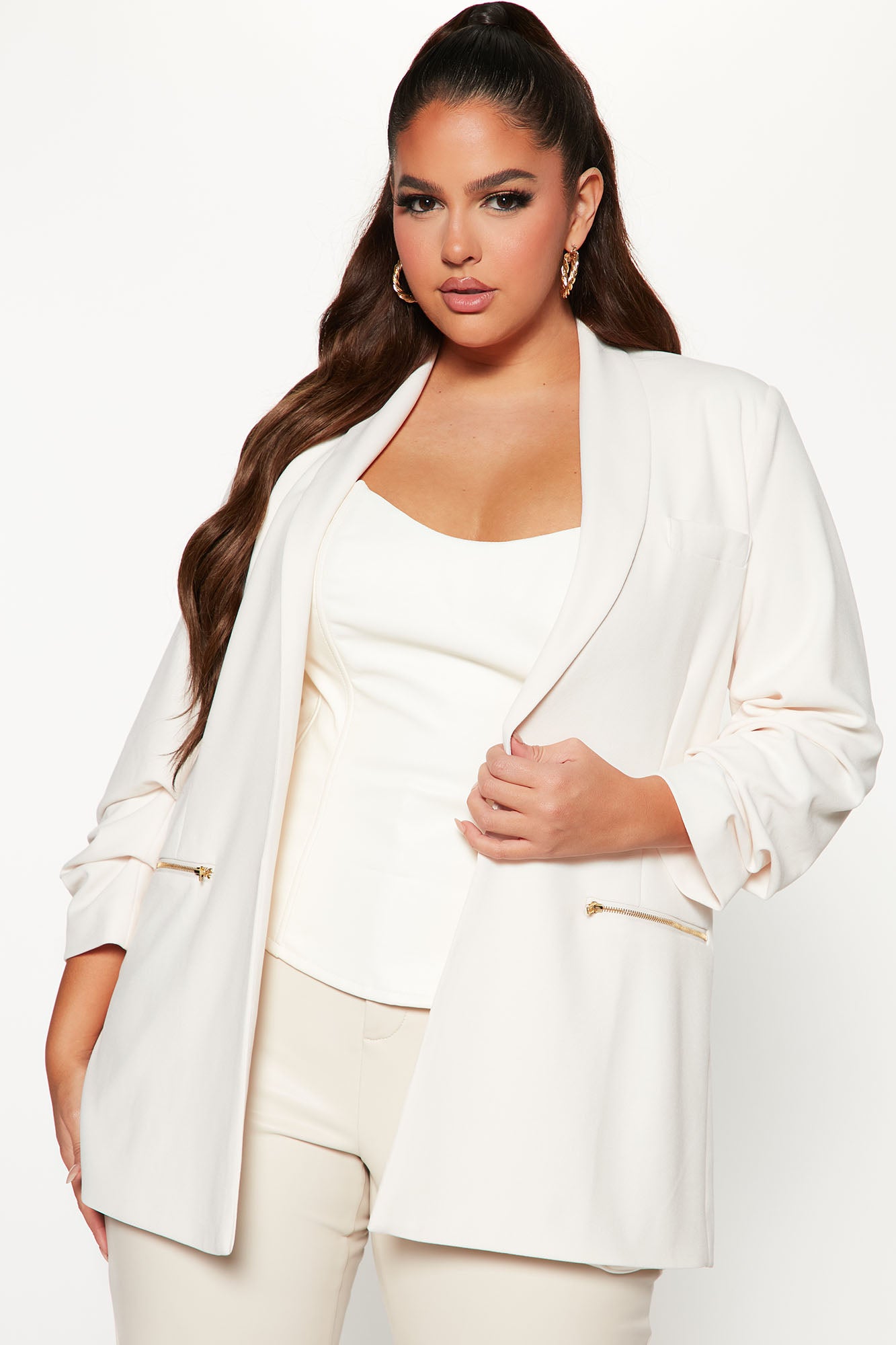 Bethany Blazer - Cream - Image 5