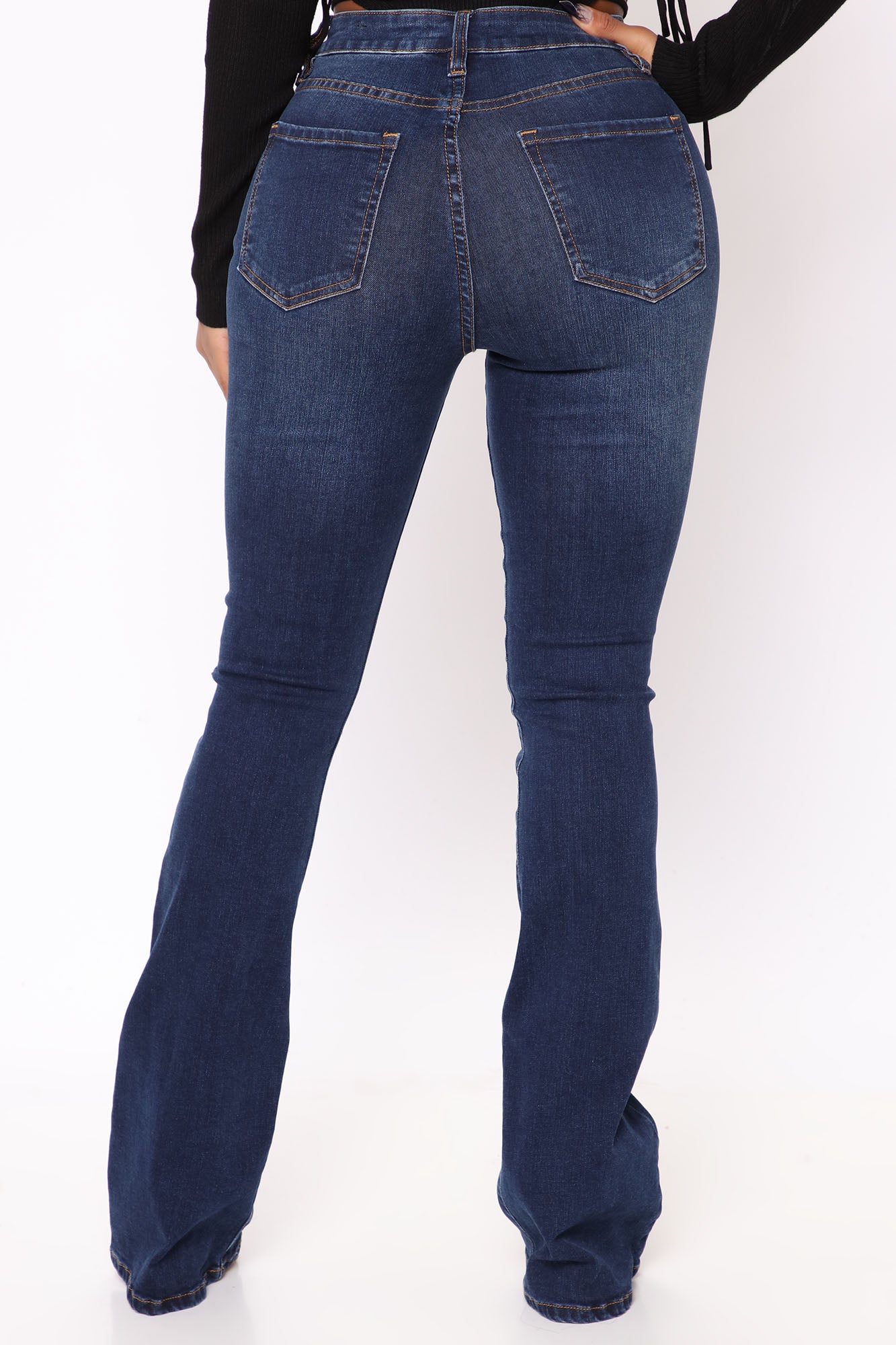 Affair Of The Flare Stretch Jeans - Dark Wash - Image 3