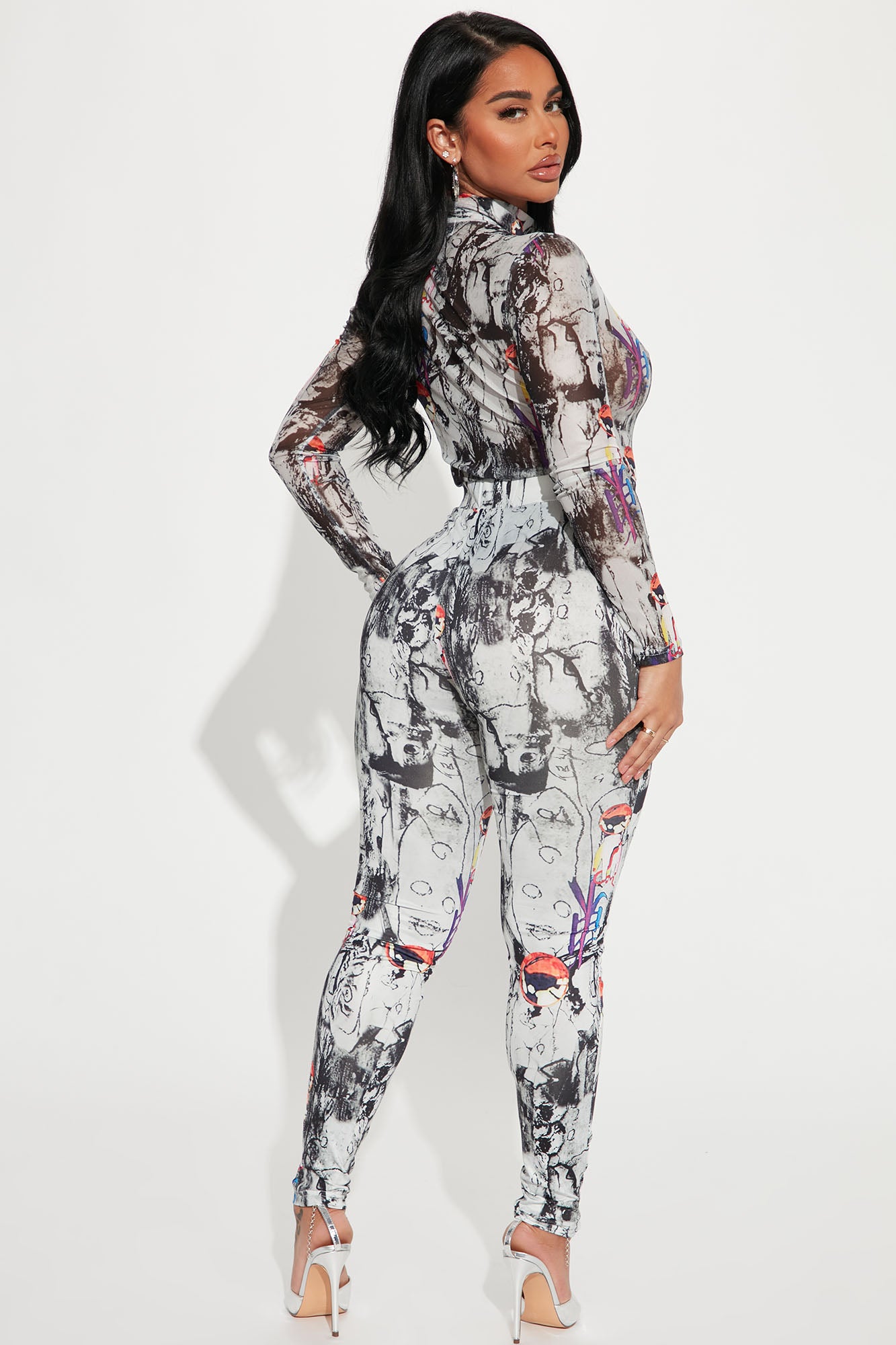 All About Us Legging Set - Grey/combo - Image 3
