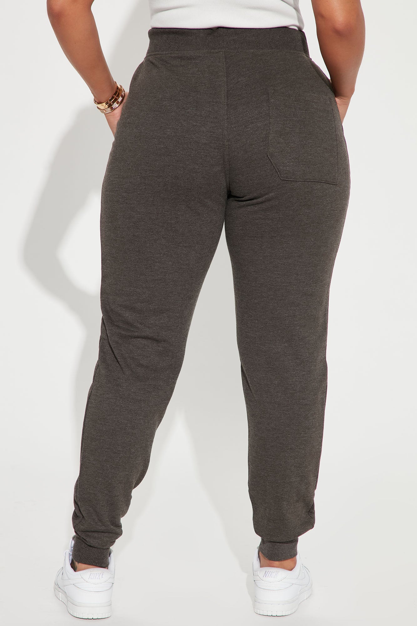 Stole Your Boyfriend's Oversized Jogger - Charcoal - Image 3