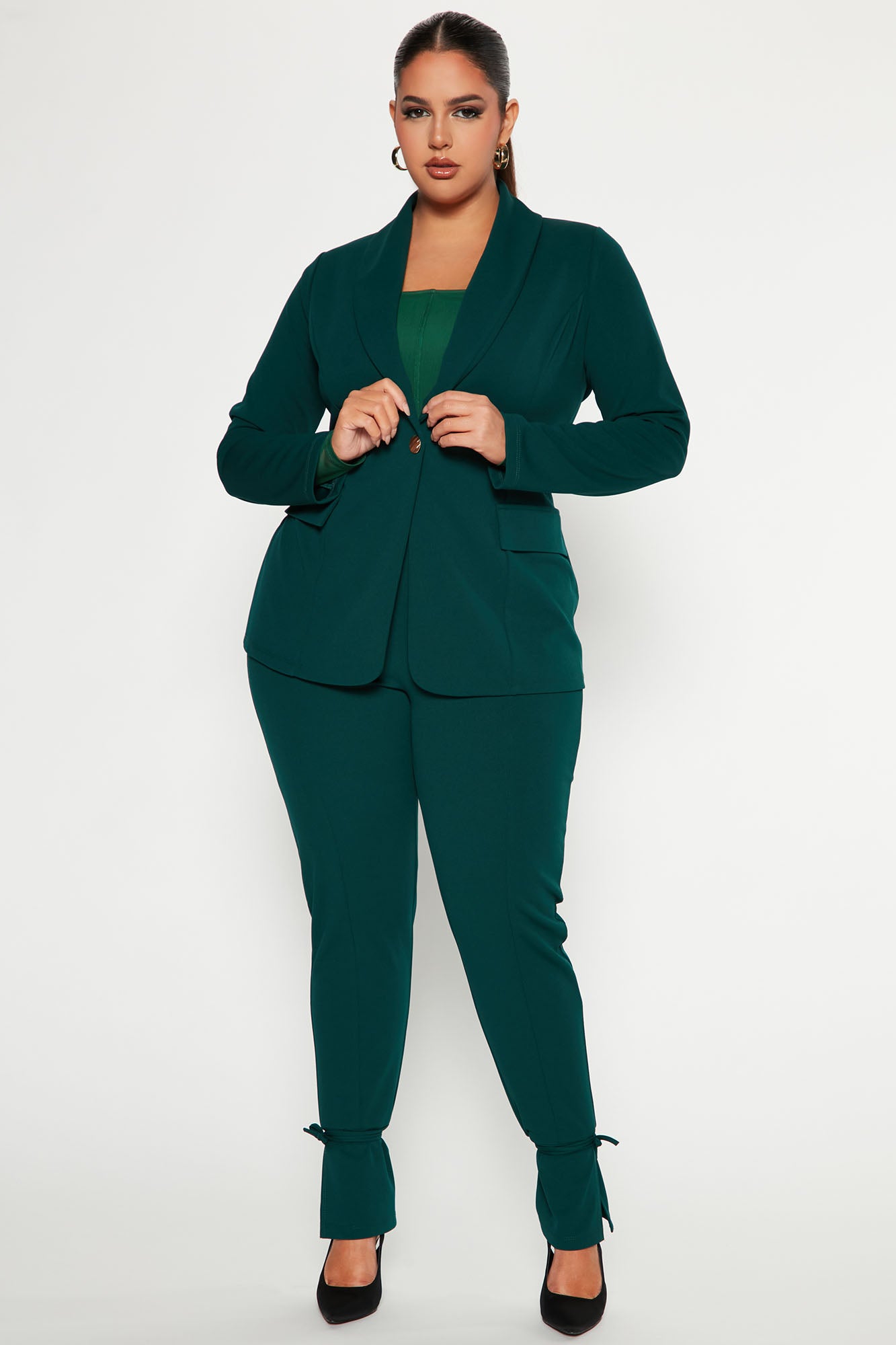 Head Of The Table Pant Suit - Hunter - Image 4