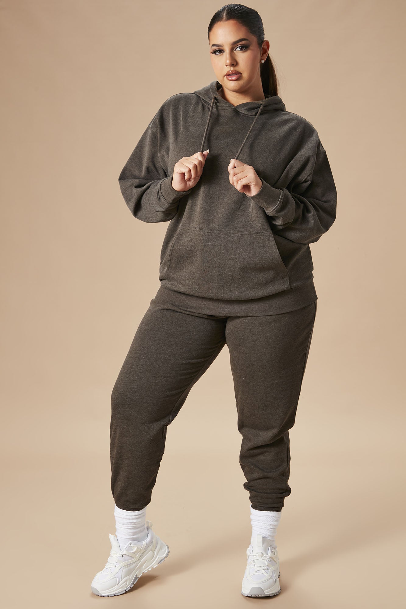 Stole Your Boyfriend's Oversized Jogger - Charcoal - Image 4
