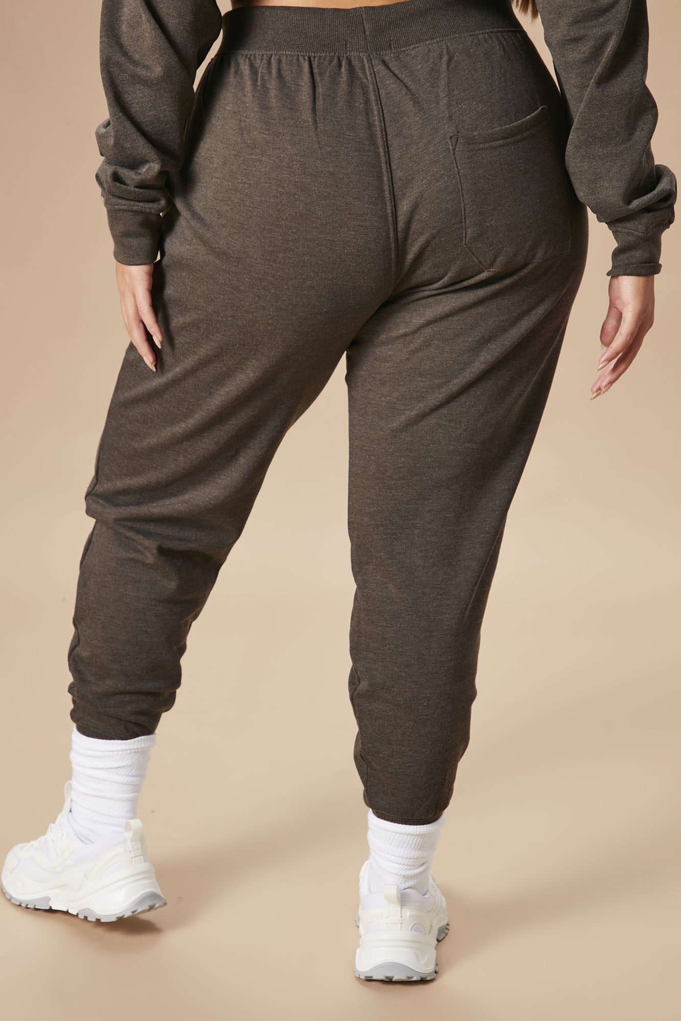 Stole Your Boyfriend's Oversized Jogger - Charcoal - Image 6