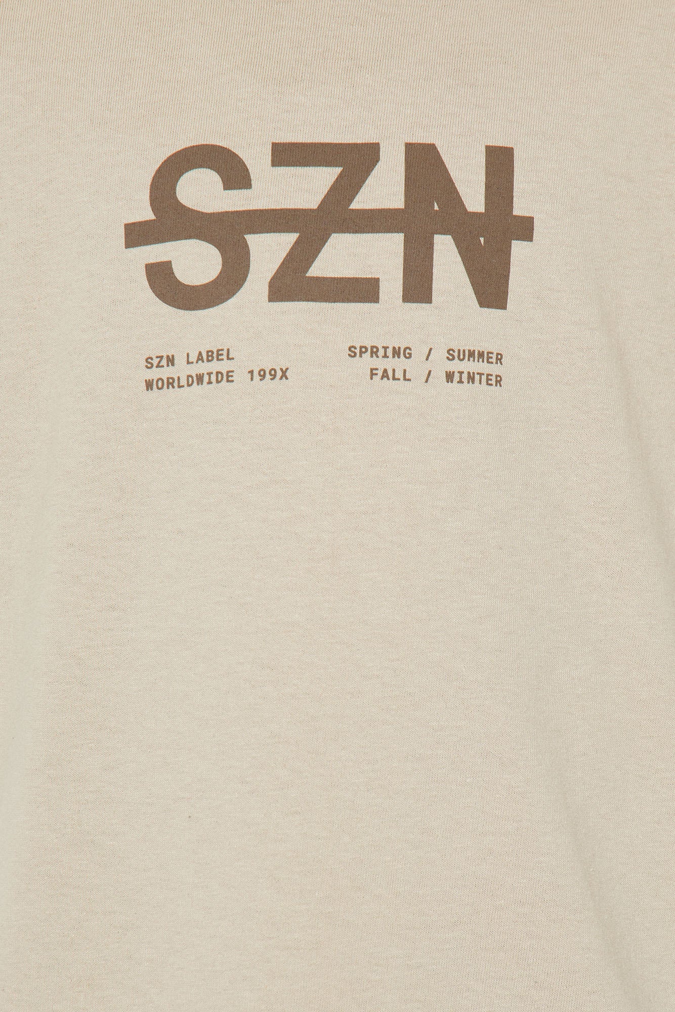 Mini SZN Label Short Sleeve Tee - Khaki - Image 3