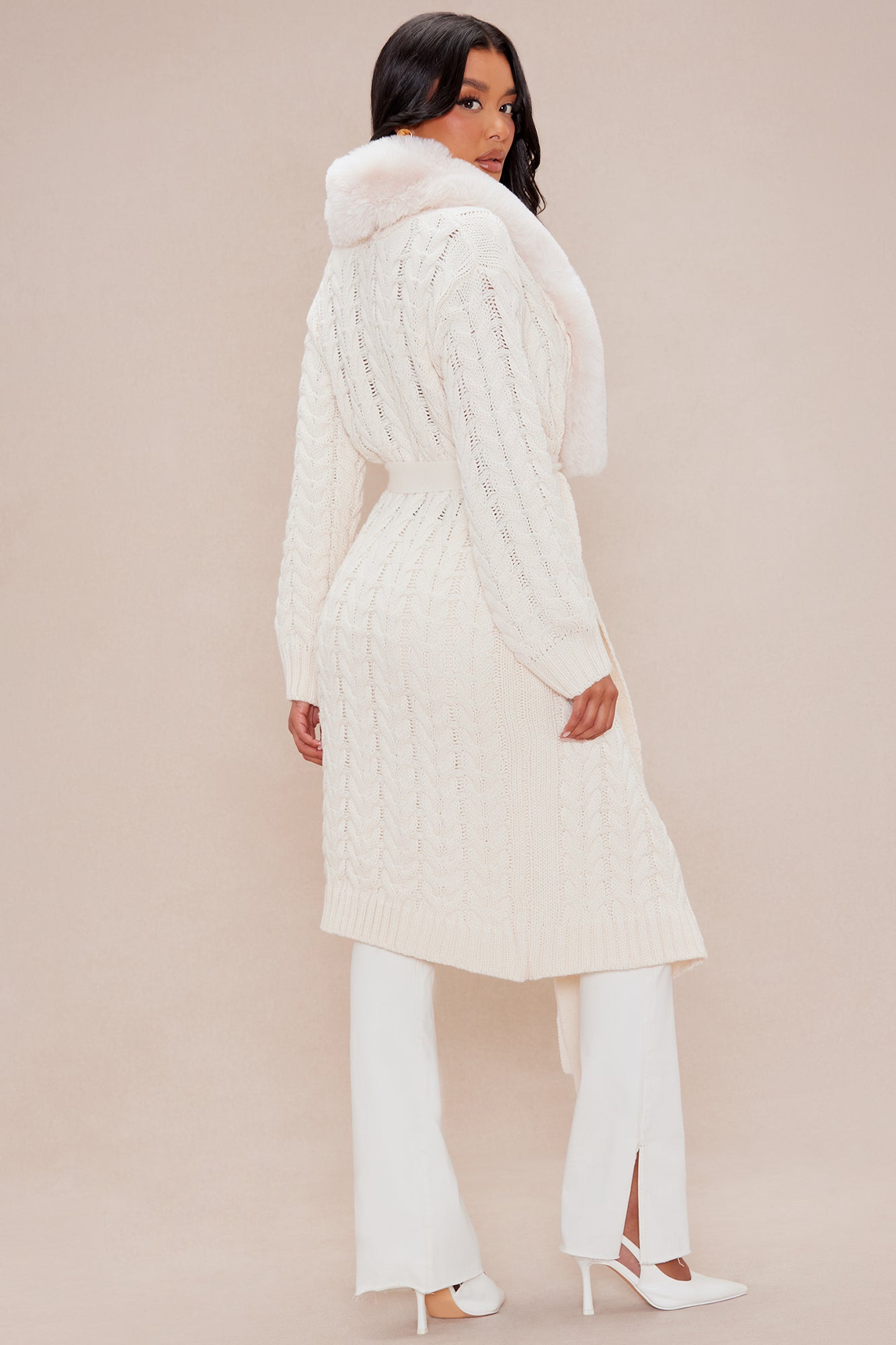 Sweet Escape Sweater Cardigan - Cream - Image 4