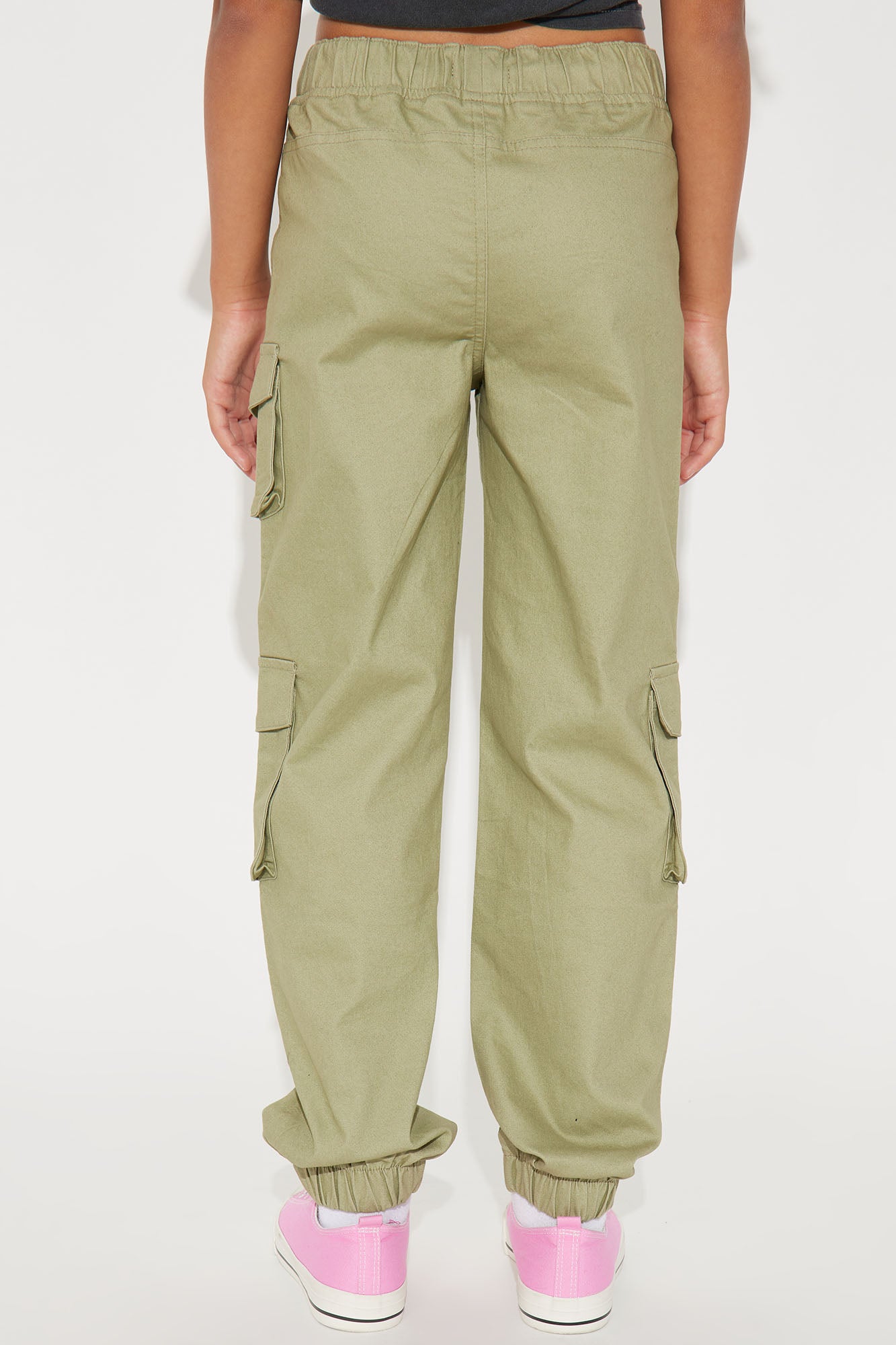 Mini Mariah Cargo Jogger Pant - Sage - Image 4