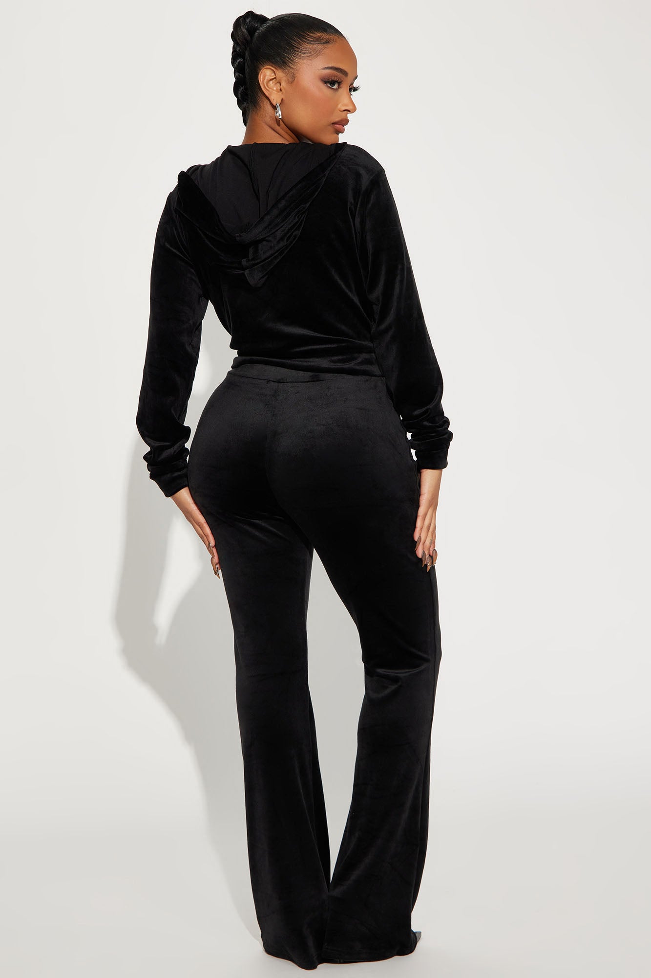 My Favorite Velour Pant Set - Black - Image 3